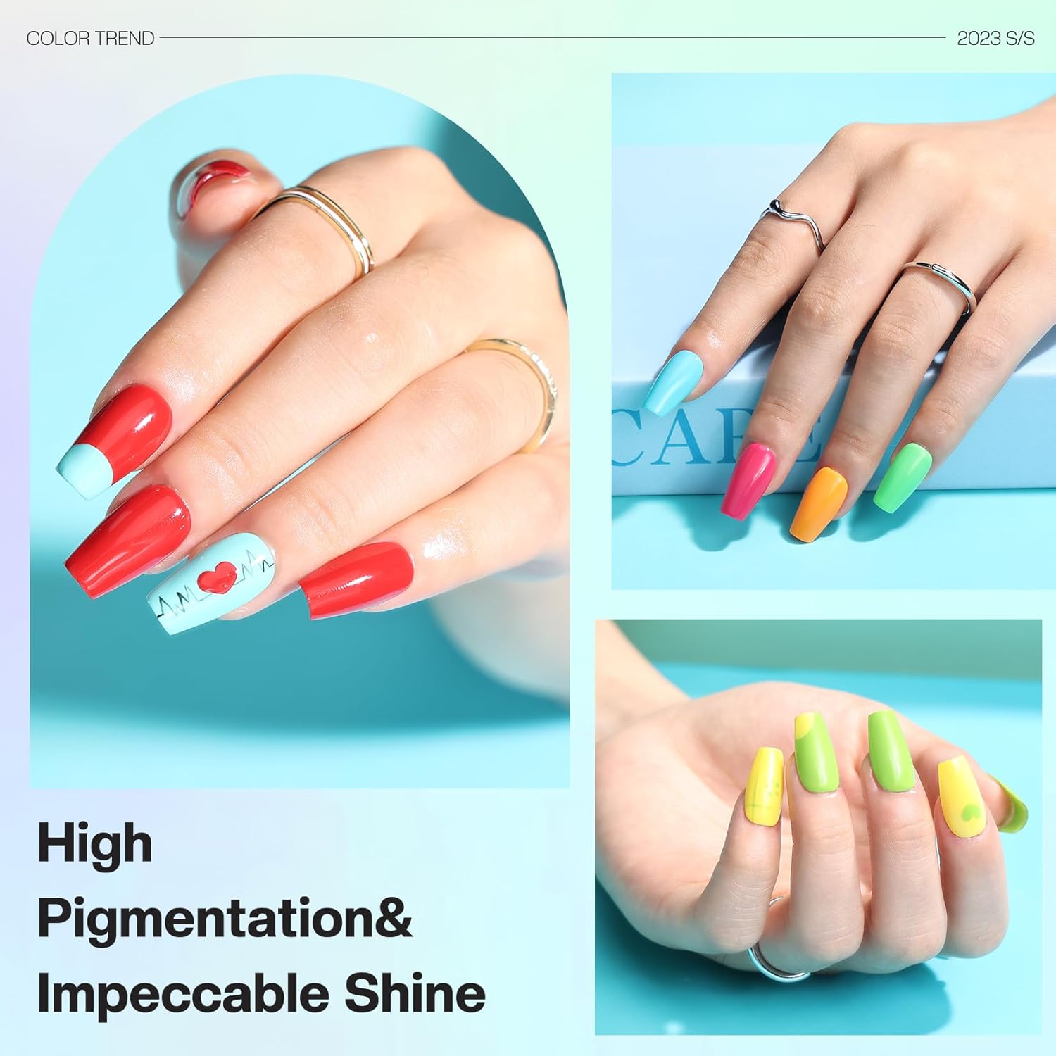 Morovan 15 Bright Color 0.27oz Air Quick Dry Long Lasting Nail Polish Gift Set for Women : Beauty & Personal Care