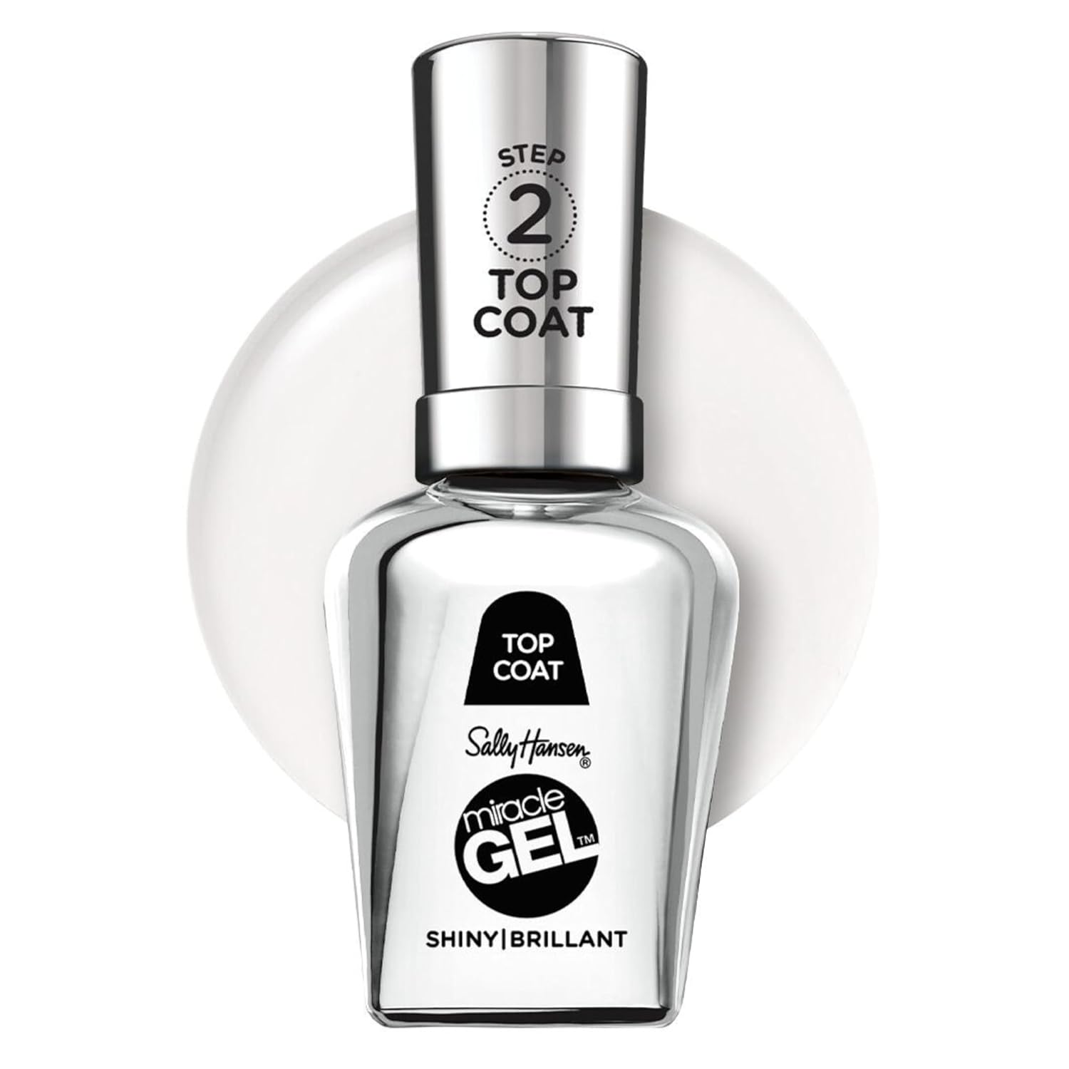Sally Hansen Miracle Gel™. Shiny Top Coat. Long Lasting. Gel-Like Formula. No UV Lamp Needed. Clear Nail Polish : Beauty & Personal Care