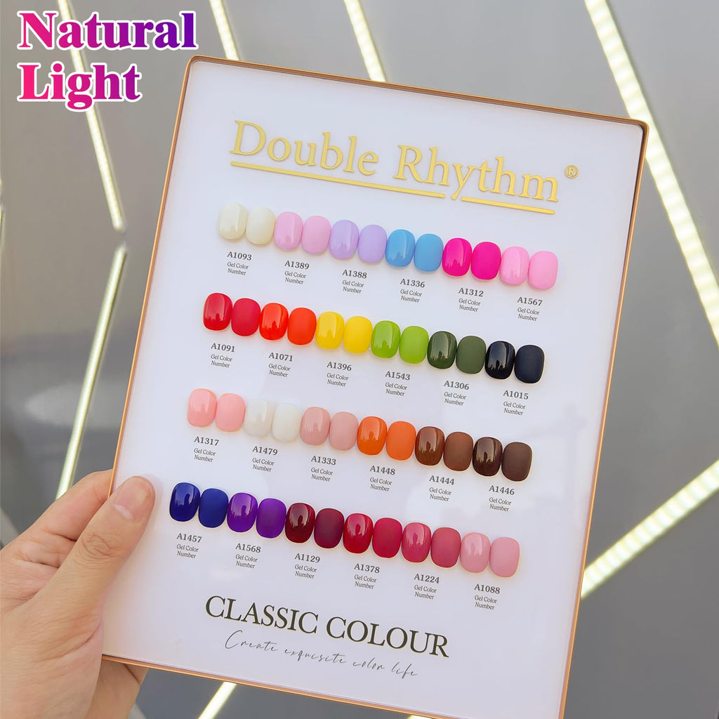 Double Rhythm 28Pcs 0.5Oz Gel Nail Polish Set Same Color Same Bottle Gel Polish Kit Nail Art Manicure Salon DIY at Home for Women (Red Pink Collection-T24-4) : Beauty & Personal Care