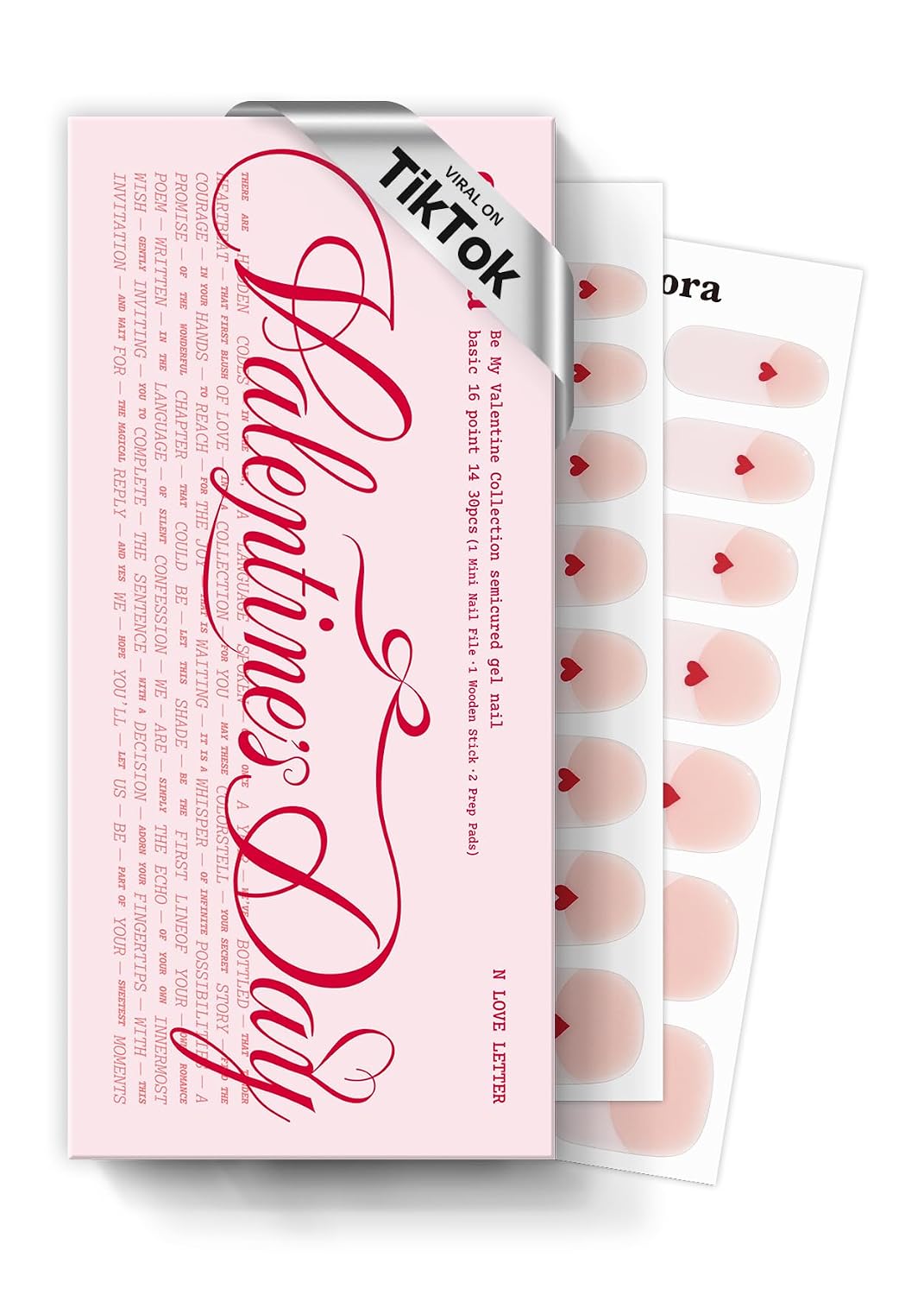 ohora Semi Cured Gel Nail Strips (N Pixie Dust) - Nude. Glitter. Works with Any UV/LED Lamps. Salon-Quality. Long Lasting. Easy to Apply & Remove - Includes 2 Prep Pads. Nail File & Wooden Stick : Beauty & Personal Care