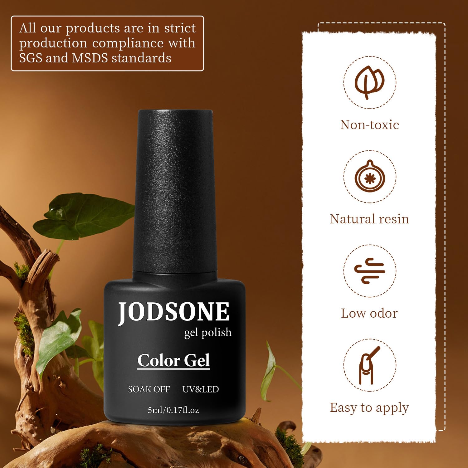 JODSONE 100 PCS (5 ml each) Gel Nail Polish Kit No Wipe Soak off Base Coat and Matte Glossy Top Coat Gel Polish Collections Gifts for Manicure Lovers : Beauty & Personal Care