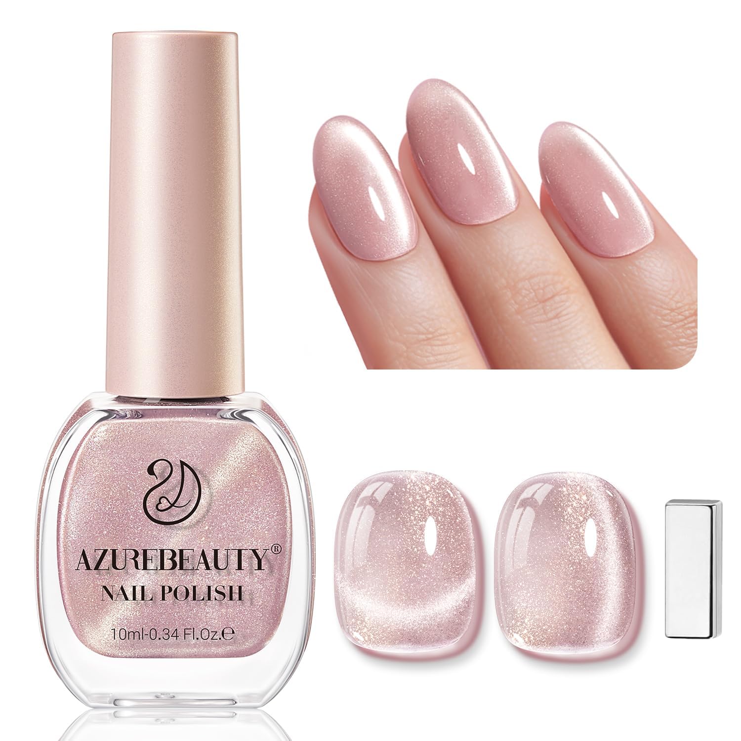 AZUREBEAUTY Milky White Translucent Nail Polish – Quick Dry. Long-Lasting. Natural Jelly Glossy Finish for DIY Manicure & Nail Art. Salon Quality for Women : Beauty & Personal Care