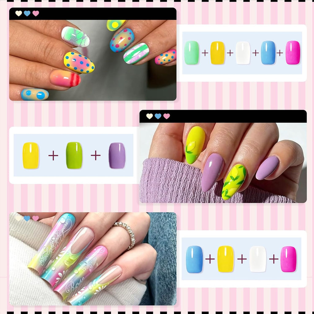 GELLAKTIK 12 Color Patting Nail Gel Polish Kit. Ombre Painting Gel Palette with Brush & Silicone Patting Pen & Nail Art Stickers - UV/LED Curing for Gradient Nails. Beginner Friendly DIY Manicure Set : Beauty & Personal Care