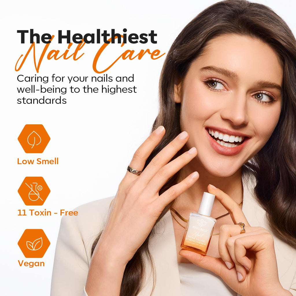 modelones Nail Strengthener and Growth. Clear Nail Polish Nail Repair for Damaged Nails Hardener Extra Strong and Growth Natural Nail Care Gifts for Women Toenails Concealer Polsih 15ml : Beauty & Personal Care