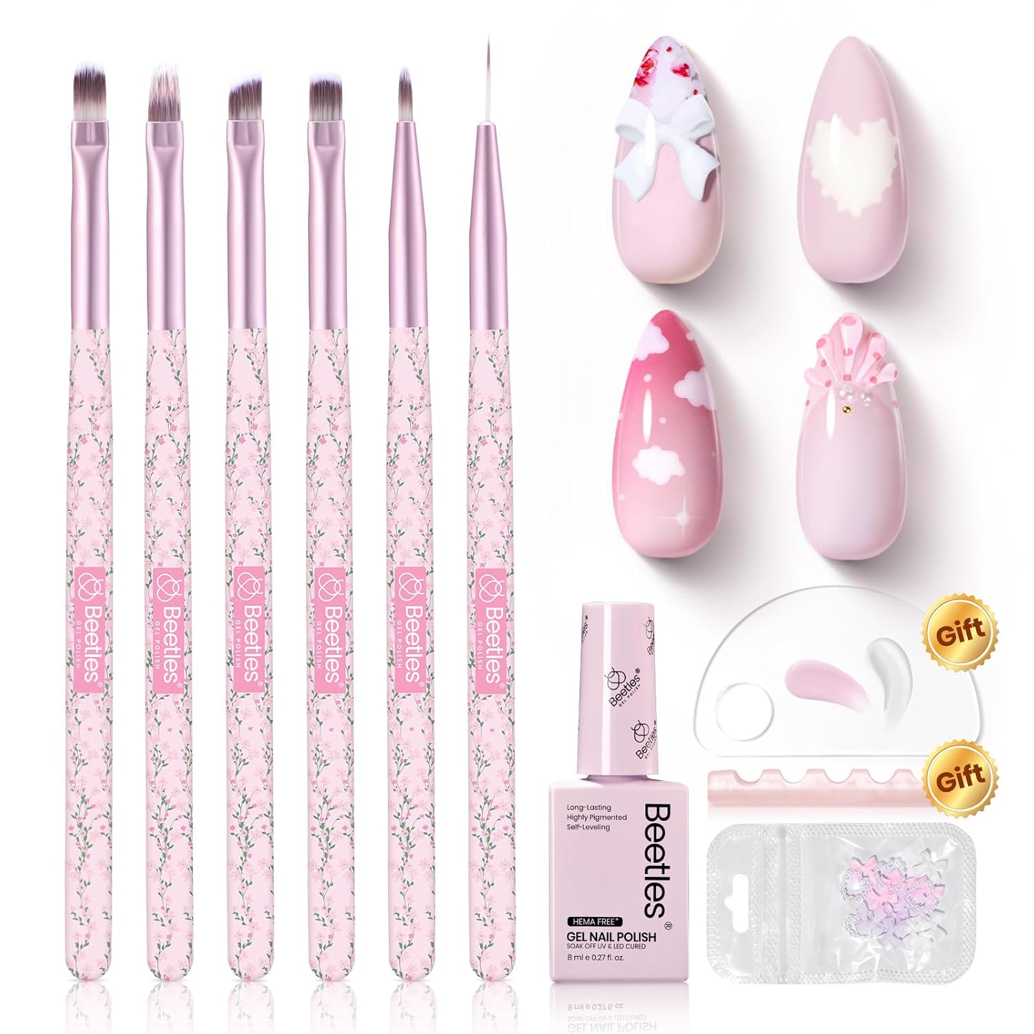 Beetles French Manicure Nail Art Stickers 30 Sheets French Tip Tool 3 Designs Self-Adhesive Nail Tips Guides for DIY Decoration Nails Art : Beauty & Personal Care