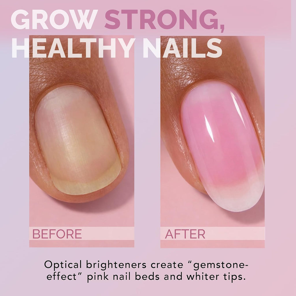 Perfect Formula Ruby Pink Gel Coat - Nail Strengthener. Keratin Nail Treatment. Gemstone Pink Gel Nail Polish - Nail Strengthener for Damaged Nails - Made In The USA .60 fl oz. : Beauty & Personal Care