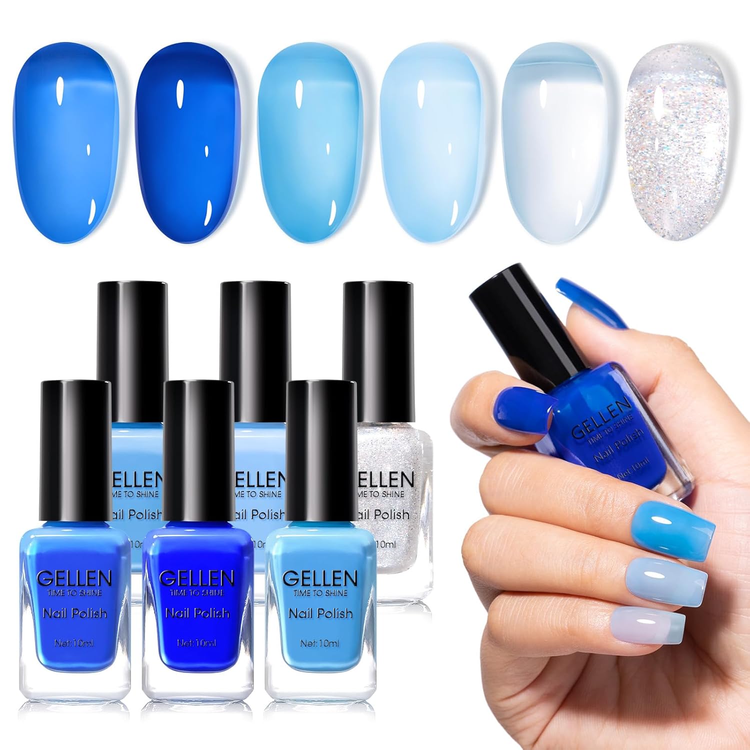 GELLEN Nail Polish Neutral Earth Tones. Nude Dusty Rose Fall Winter Air Dry Regular Nail Polish 6-color Set for Finger Toe Nails Home Salon All Seasons. Not UV Gel. Hema Free. Non Toxic. TPO Free : Beauty & Personal Care
