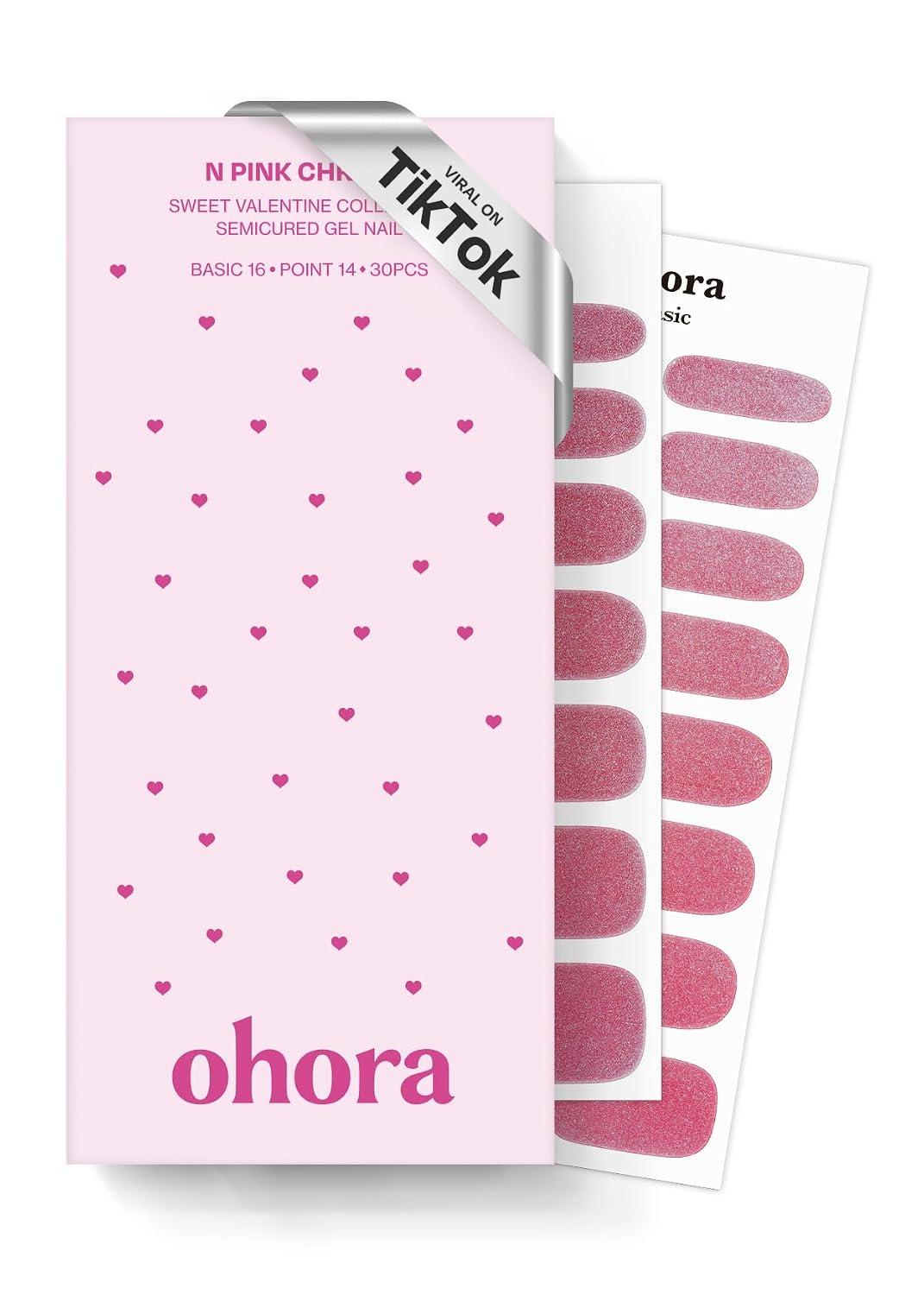 ohora Semi Cured Gel Nail Strips (N Cream Indigo) - Blue. Solid. Works with Any UV/LED Lamps. Salon-Quality. Long Lasting. Easy to Apply & Remove - Includes 2 Prep Pads. Nail File & Wooden Stick : Beauty & Personal Care