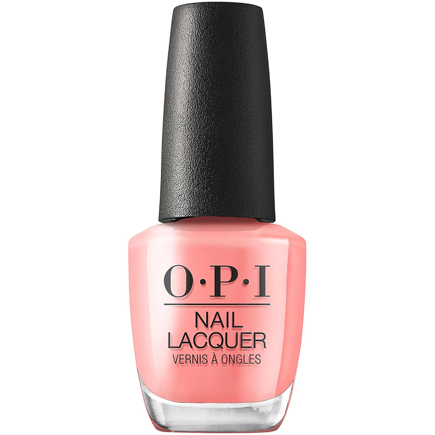 OPI Nail Lacquer Cajun Shrimp | Opaque Bright Orange Crème Chip Resistant Nail Polish | Fast Drying. Streak Free