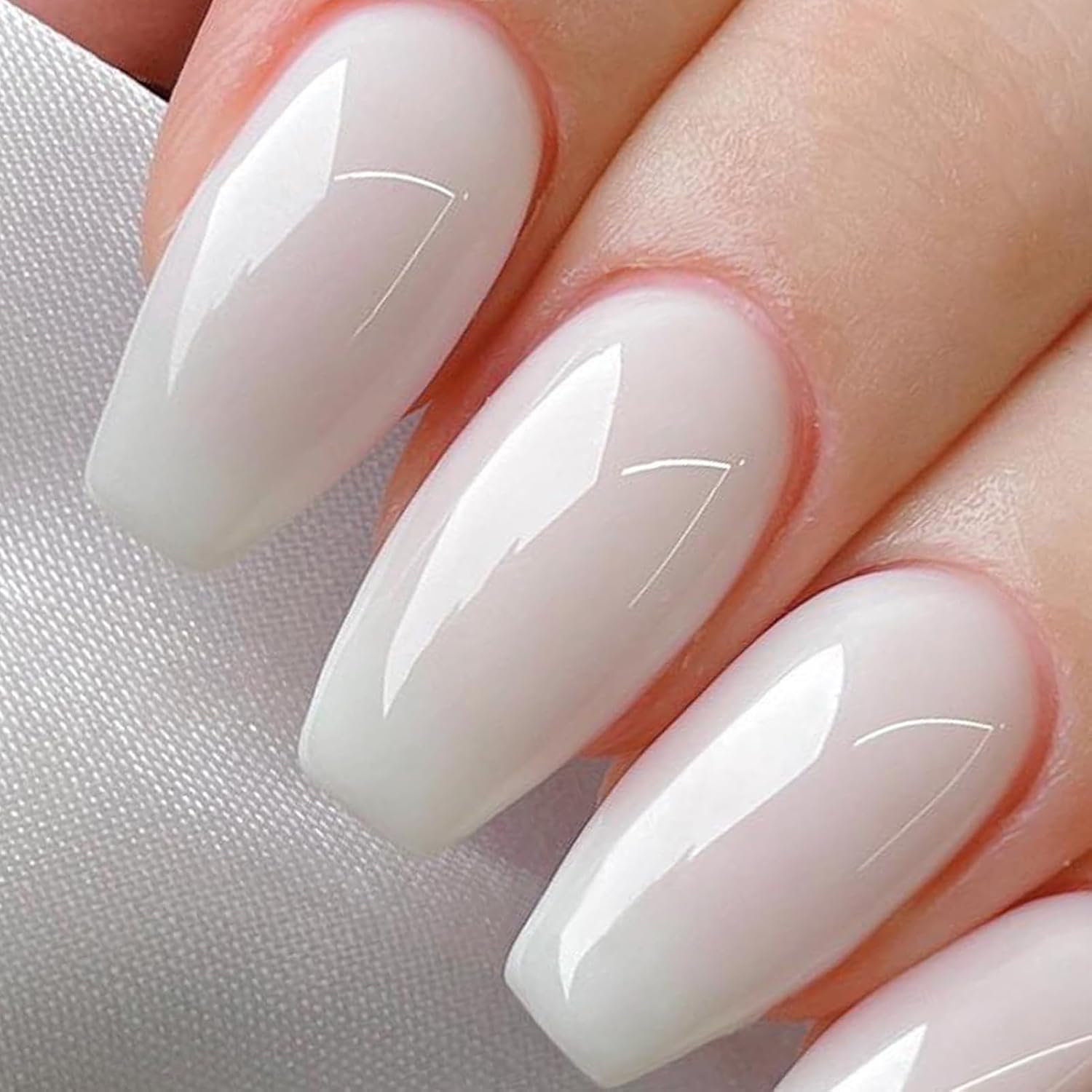 Born Pretty Milky White Gel Nail Polish Jelly White Sheer Translucent Neutral Gel Polish Soak Off Nail Art Gel 15ml. 0.54 Fl Oz : Beauty & Personal Care