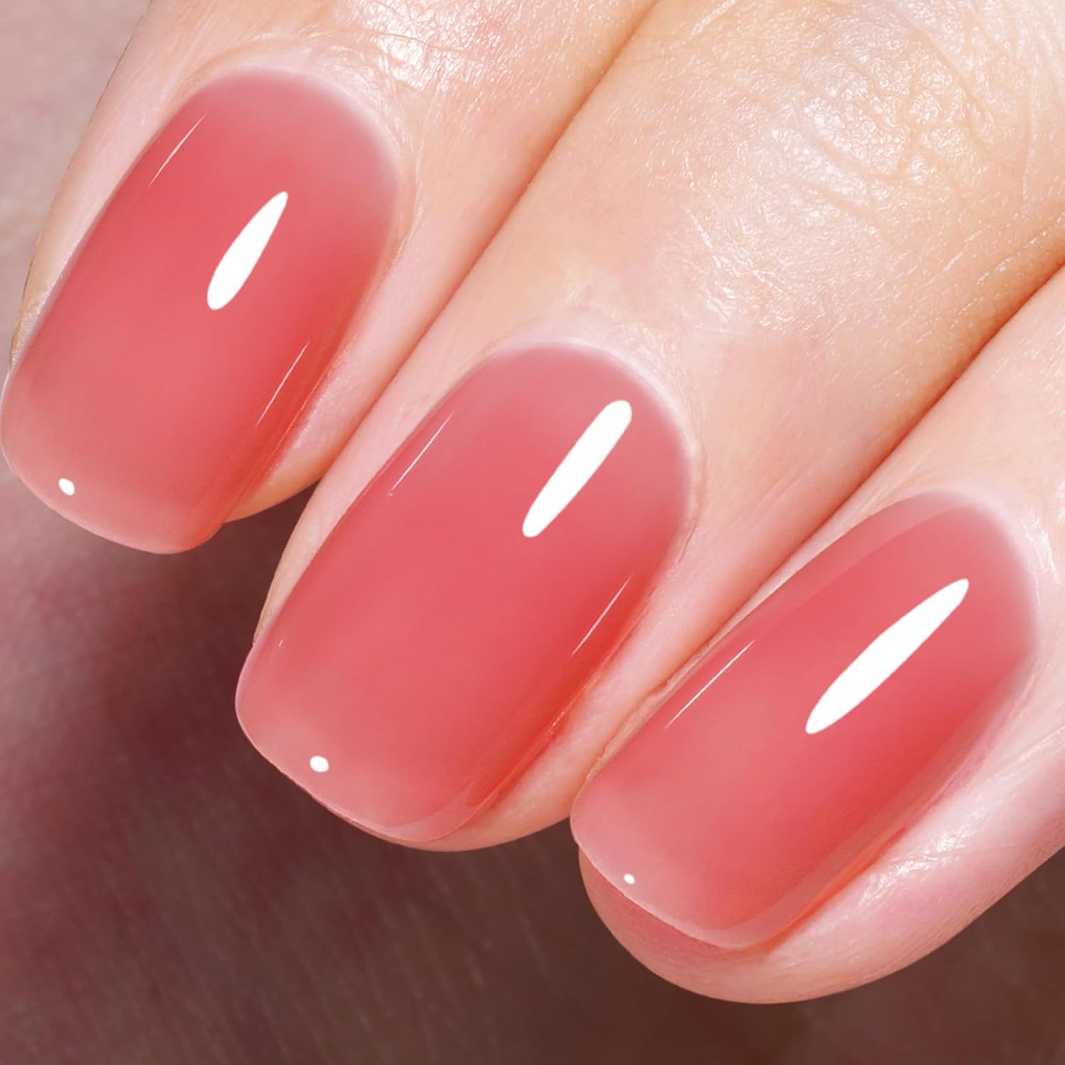 AILLSA Gel Nail Polish Nude Pink Gel Polish Sheer Neutral Color Jelly Gels Nail Polish Natural Translucent Soak Off U V Nails for Nail Art French Manicure at Home 0.51 Fl Oz /GB49 : Beauty & Personal Care