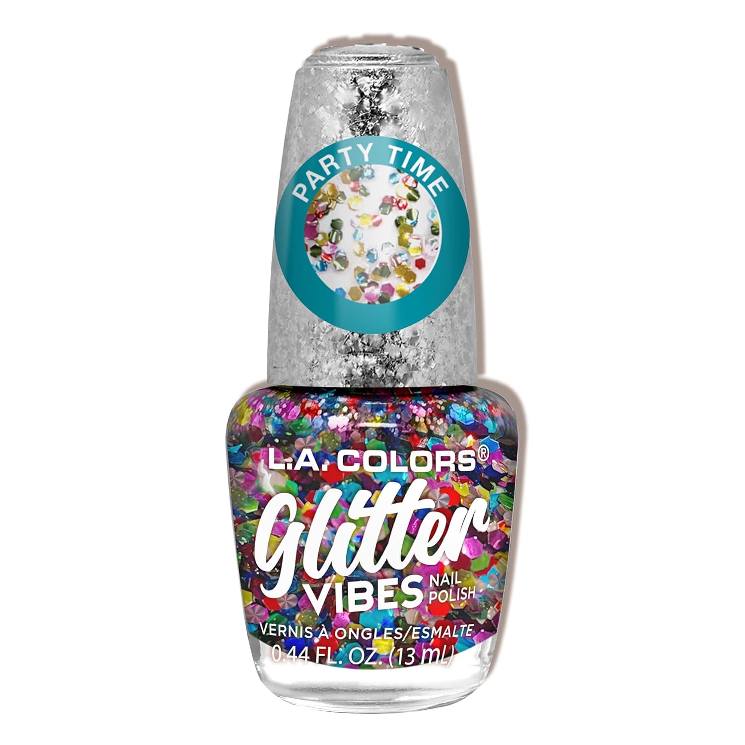 L.A. COLORS Glitter Vibes Polish. Party Time CNL708W : Beauty & Personal Care