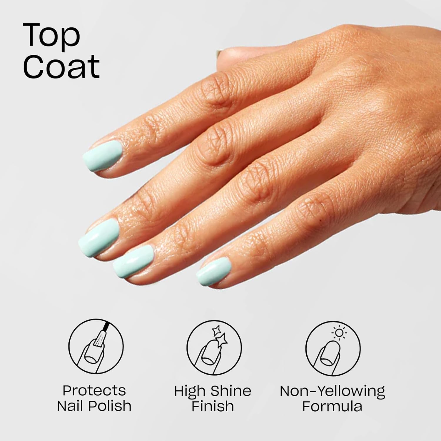 OPI Top Coat | Nail Polish Top Coat | Prevents Chipping. Protects Nails. High Gloss Shine : Beauty & Personal Care
