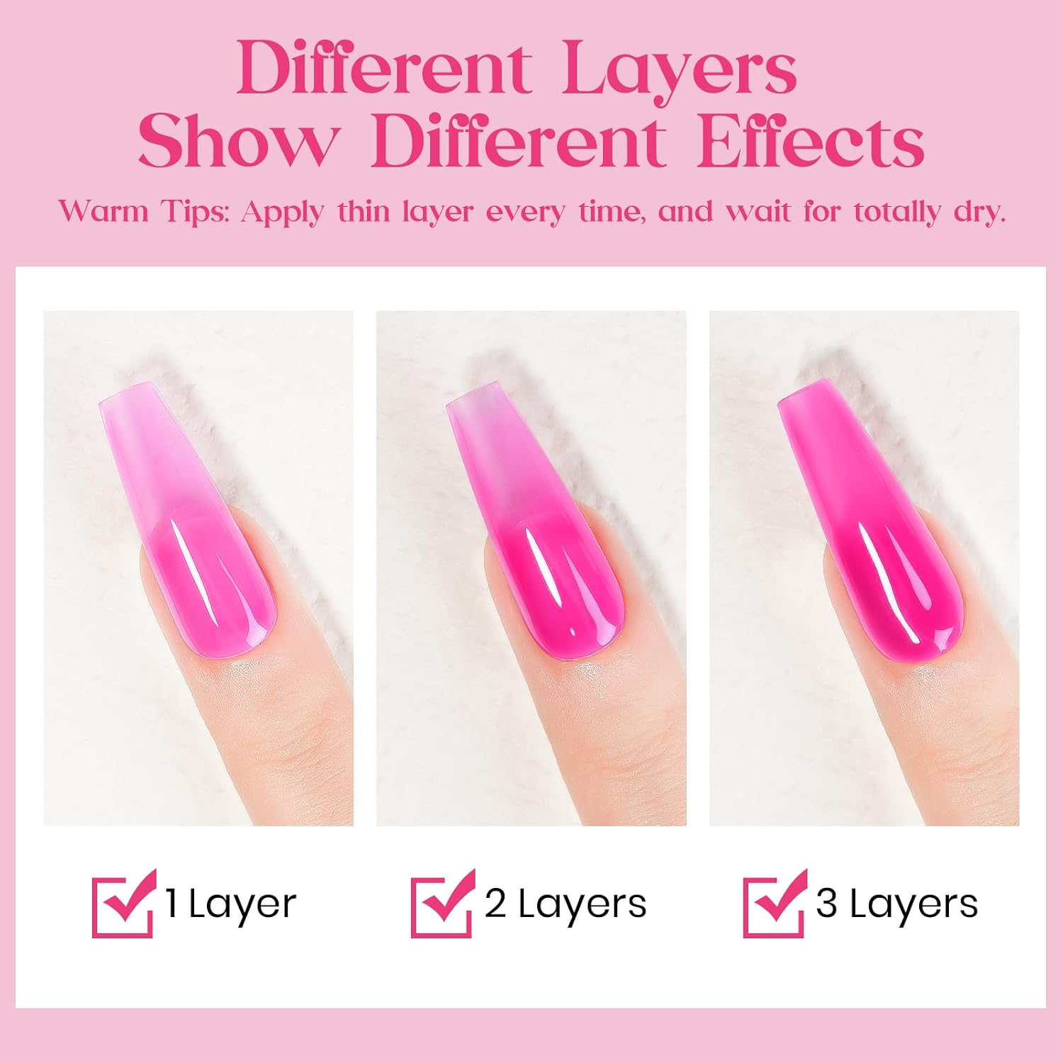 MIZHSE Quick Dry Nail Polish. Hot Pink Nail Polish Non Gel Air Drying Fast. 15ml Glossy Finish Regular Rose Red Nail Lacquer Full Coverage Nail Art Manicure DIY Home : Beauty & Personal Care