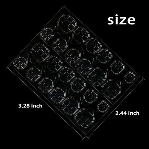 Allstarry 288pcs (12 Sheets) Adhesive Tabs Waterproof Breathable Glue Tabs Double-Sided Nail Jelly Sticker Super Sticky Fake Nail Glue Stickers Transparent Flexible for Manicure : Beauty & Personal Care