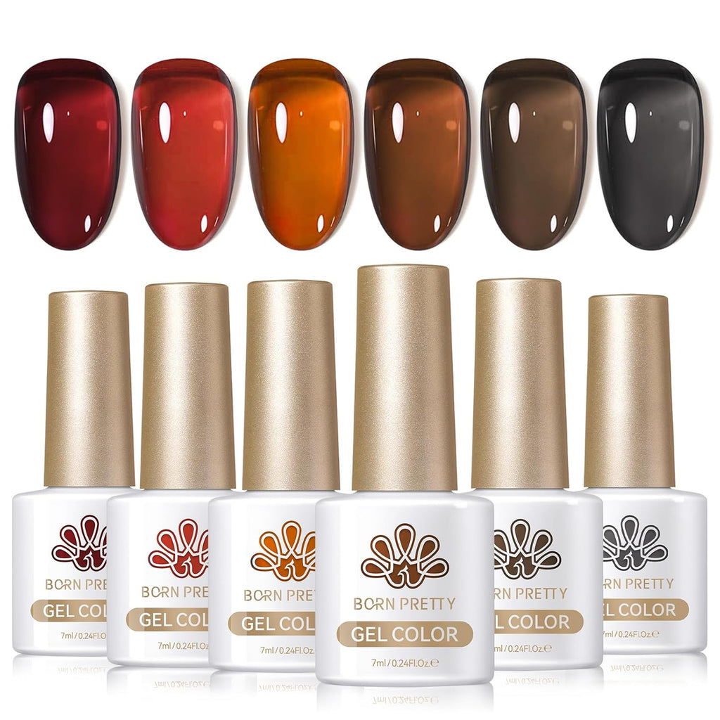 Born Pretty Pastel Gel Nail Polish Set Spring Summer Gel Polish Macaron Candy Sweet Color Gel Polish Easter Soft Pink Yellow Purple Blue Green Colors Collection Nail Art Gift Box 7ML 6PCS : Beauty & Personal Care