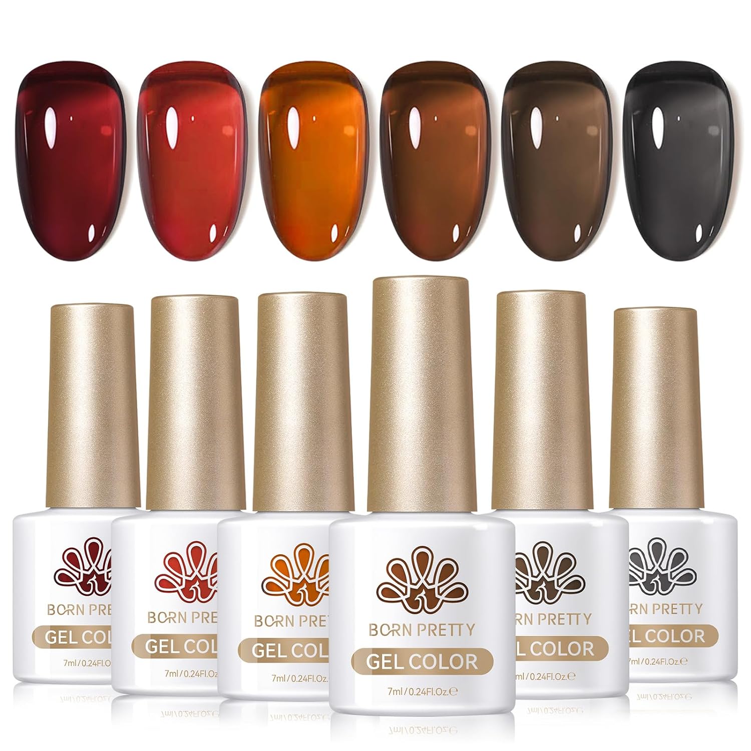 Born Pretty Pastel Gel Nail Polish Set Spring Summer Gel Polish Macaron Candy Sweet Color Gel Polish Easter Soft Pink Yellow Purple Blue Green Colors Collection Nail Art Gift Box 7ML 6PCS : Beauty & Personal Care