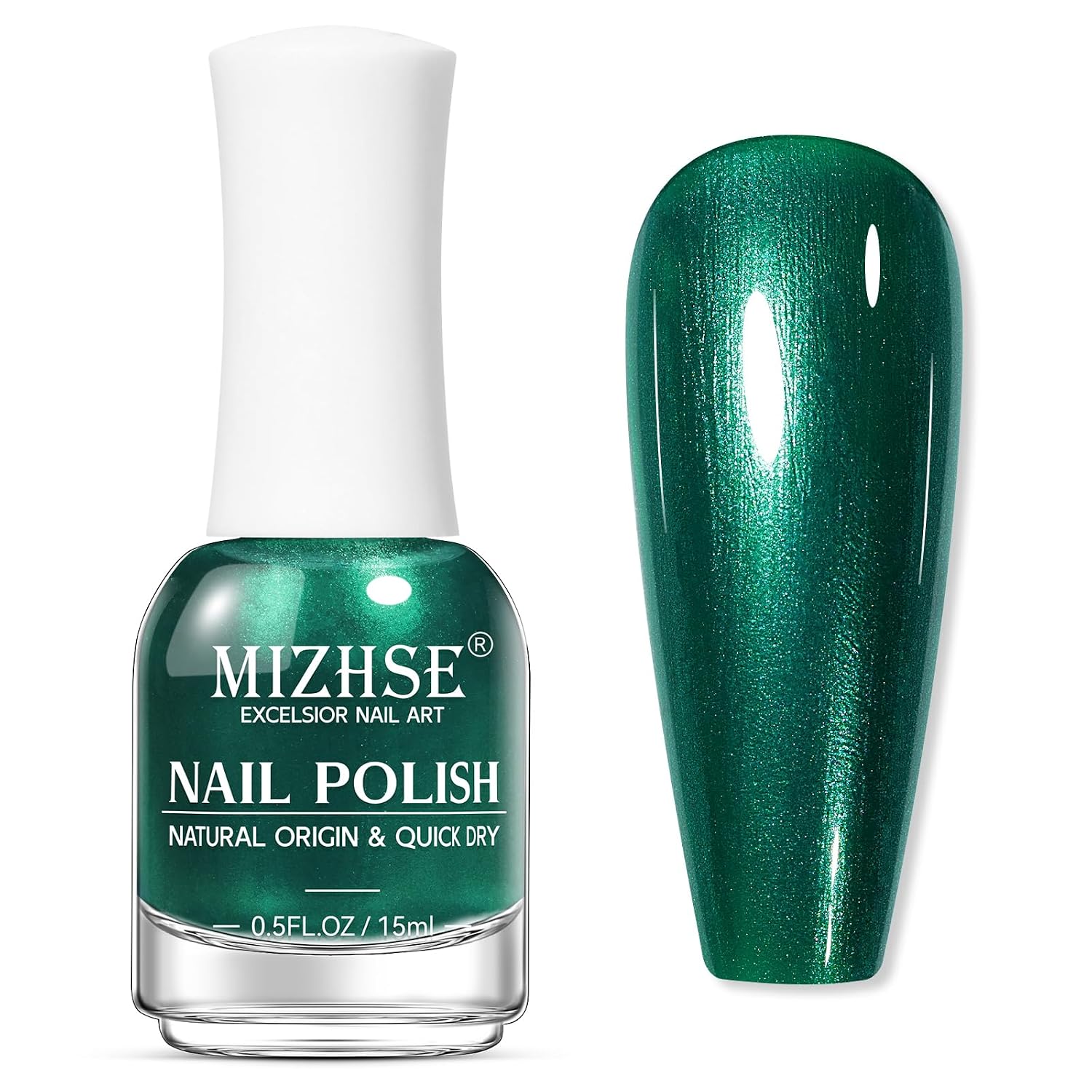 MIZHSE Pearlescent Pink Nail Polish. Quick Dry Pearl Nail Polish. Air Fast Drying 15ml Pale Pink Nail Lacquer Non Gel Oil-based Nail Art Manicure Home DIY : Beauty & Personal Care