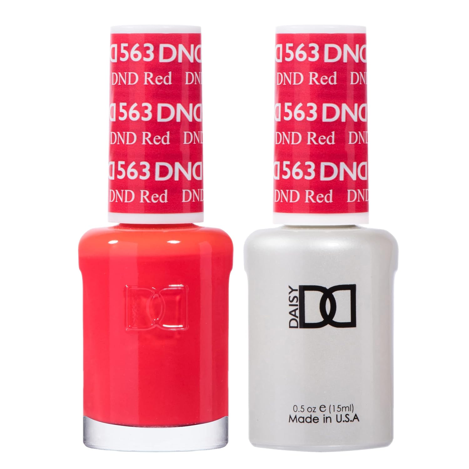 DND Gel Polish Set - 1 each of Red Gel Polish and Red Nail Polish. 430 Ferrari Red. 0.5 Fl Oz : Beauty & Personal Care