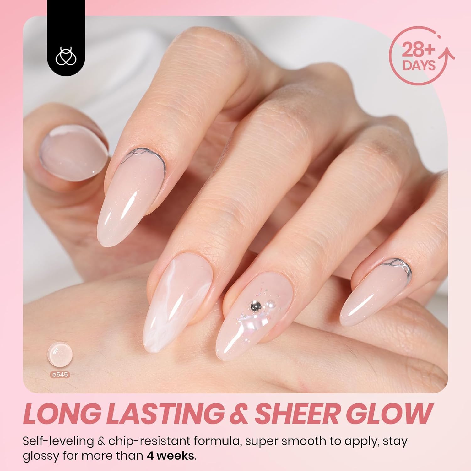 beetles Gel Polish Whispers of Love Jelly Gel Nail Polish Set - 6 Colors Milky White Nude Pink Neutral Sheer Translucent Soak Off UV Gel Nail Kit. Nail Concealer for Salon DIY Manicure Gift Women : Beauty & Personal Care