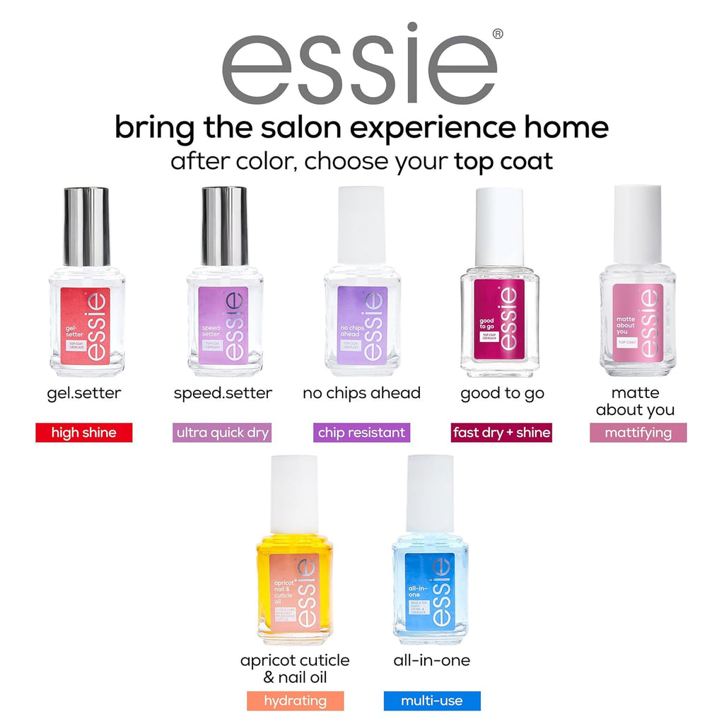 essie All-In-One Base Coat + Top Coat + Strengthener Nail Polish. 0.46 Ounces (Packaging May Vary) : Nail Polish : Beauty & Personal Care