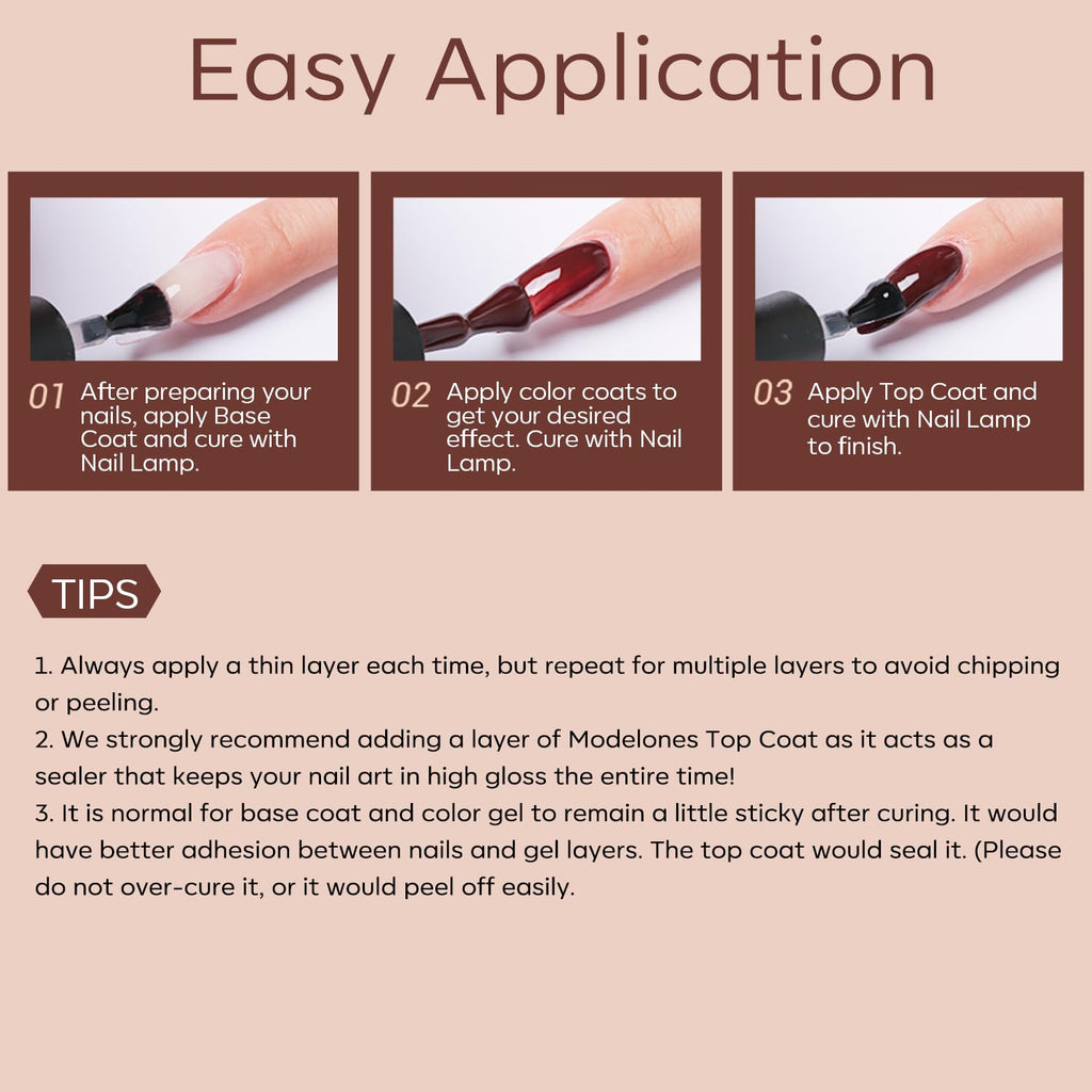 modelones Gel Nail Polish Kit -6 Colors Nude Pink Milky White Gel Polish Set Skin Tones Neutral Brown Soak Off Gel Nail Kit Manicure DIY Nail Art Salon Home Gift : Beauty & Personal Care