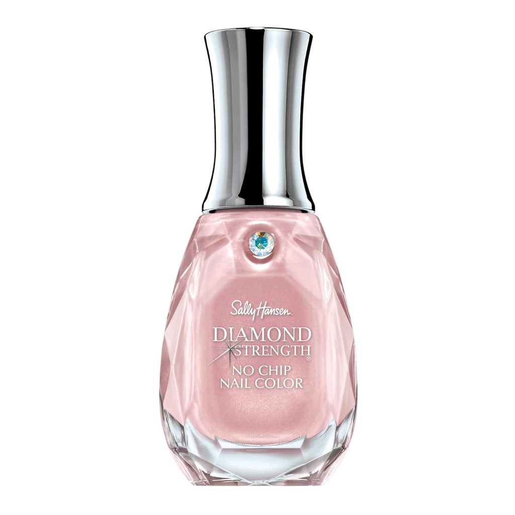 Sally Hansen Diamond Strength. Champagne Toast. Nail Growth. Protective Layer. Sheer. Shimmery Pink Nail Polish : Everything Else