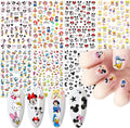 Cartoon Nail Art Stickers Cute Cartoon Nail Decals 3D Self-Adhesive Nail Art Supplies Designer Nail Stickers for Women Acrylic Nails Decoration Accessories 7 Sheets : Beauty & Personal Care