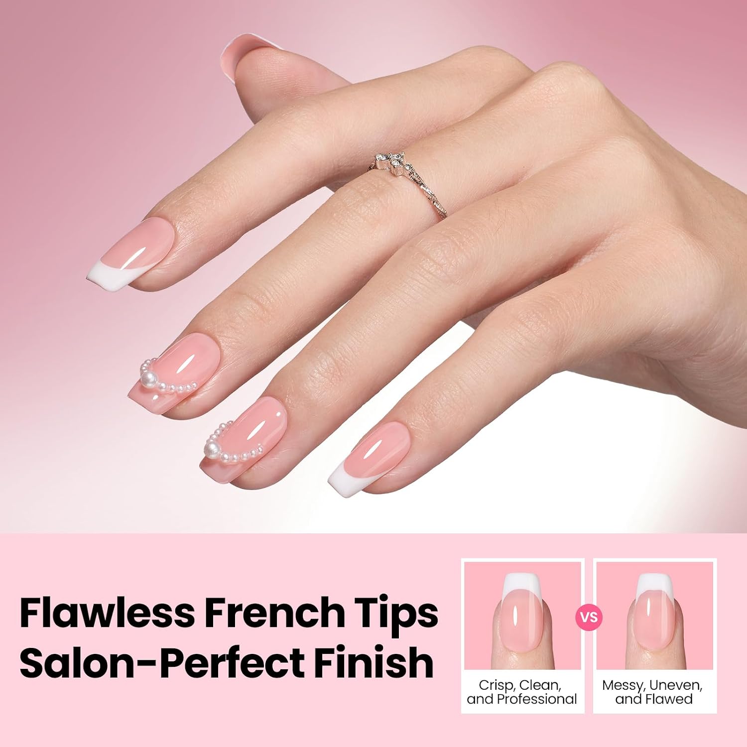 Beetles French Manicure Nail Art Stickers 30 Sheets French Tip Tool 3 Designs Self-Adhesive Nail Tips Guides for DIY Decoration Nails Art : Beauty & Personal Care
