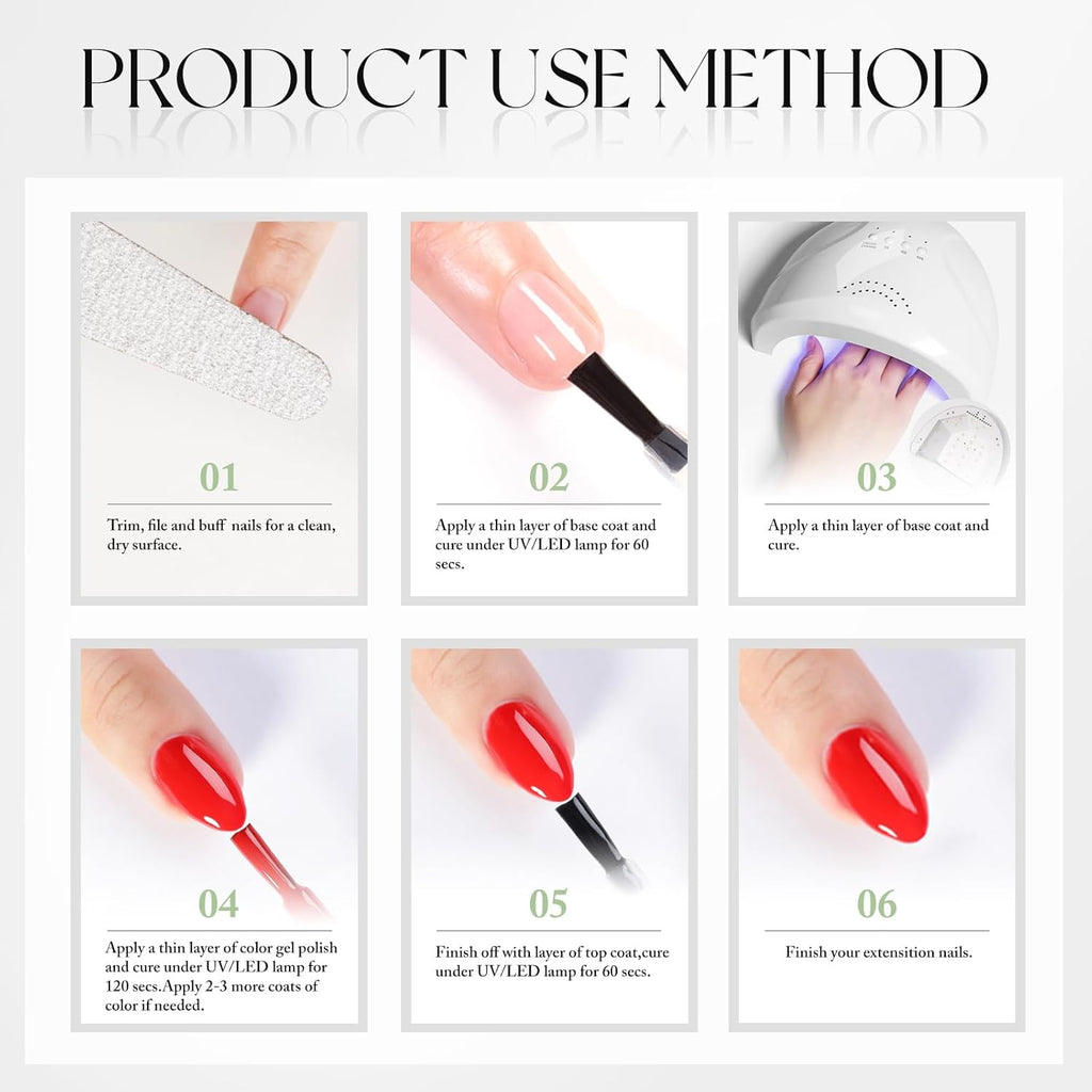 Double Rhythm 15ML Gel Nail Polish Pure Sheer Same Color Same Bottle Gel Polish Art Manicure Salon DIY at Home for Women (Milky White-A1075) : Beauty & Personal Care