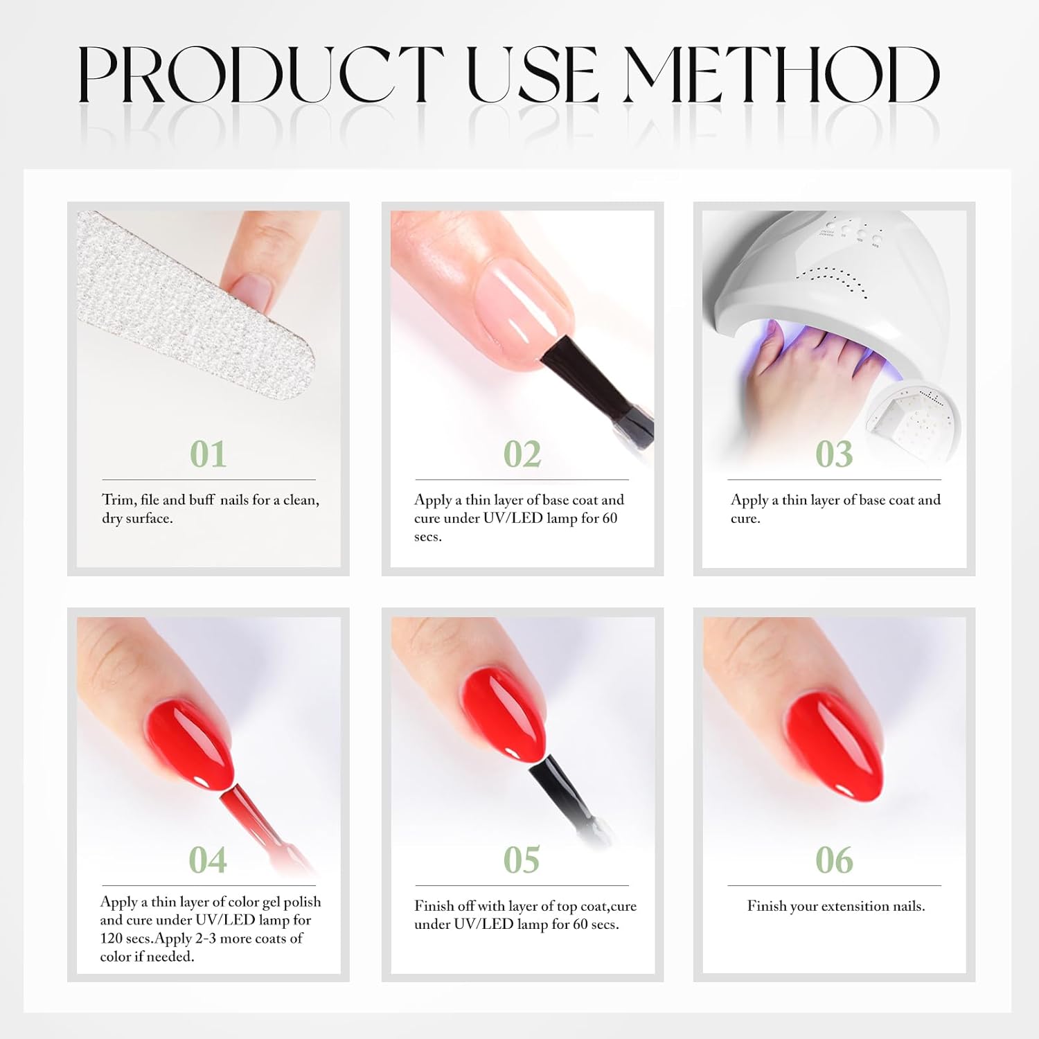Double Rhythm 15ML Gel Nail Polish Pure Sheer Same Color Same Bottle Gel Polish Art Manicure Salon DIY at Home for Women (Milky White-A1075) : Beauty & Personal Care