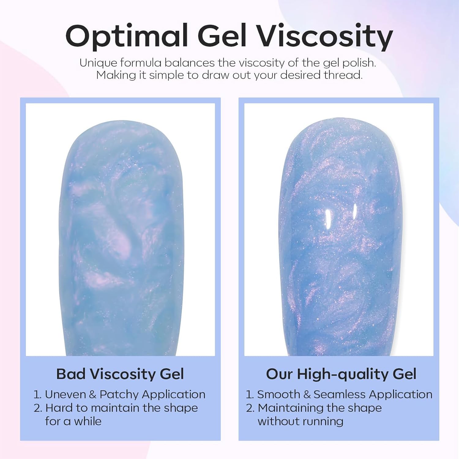 modelones Pearl Gel Nail Polish Set. 6 Colors 2026 Spring Summer Aurora Iridescent Shimmer White Pink Purple Blue Mermaid Nail Glitter Gel Polish LED Swirl Shell Effect with Dotting Pen DIY Gift : Beauty & Personal Care