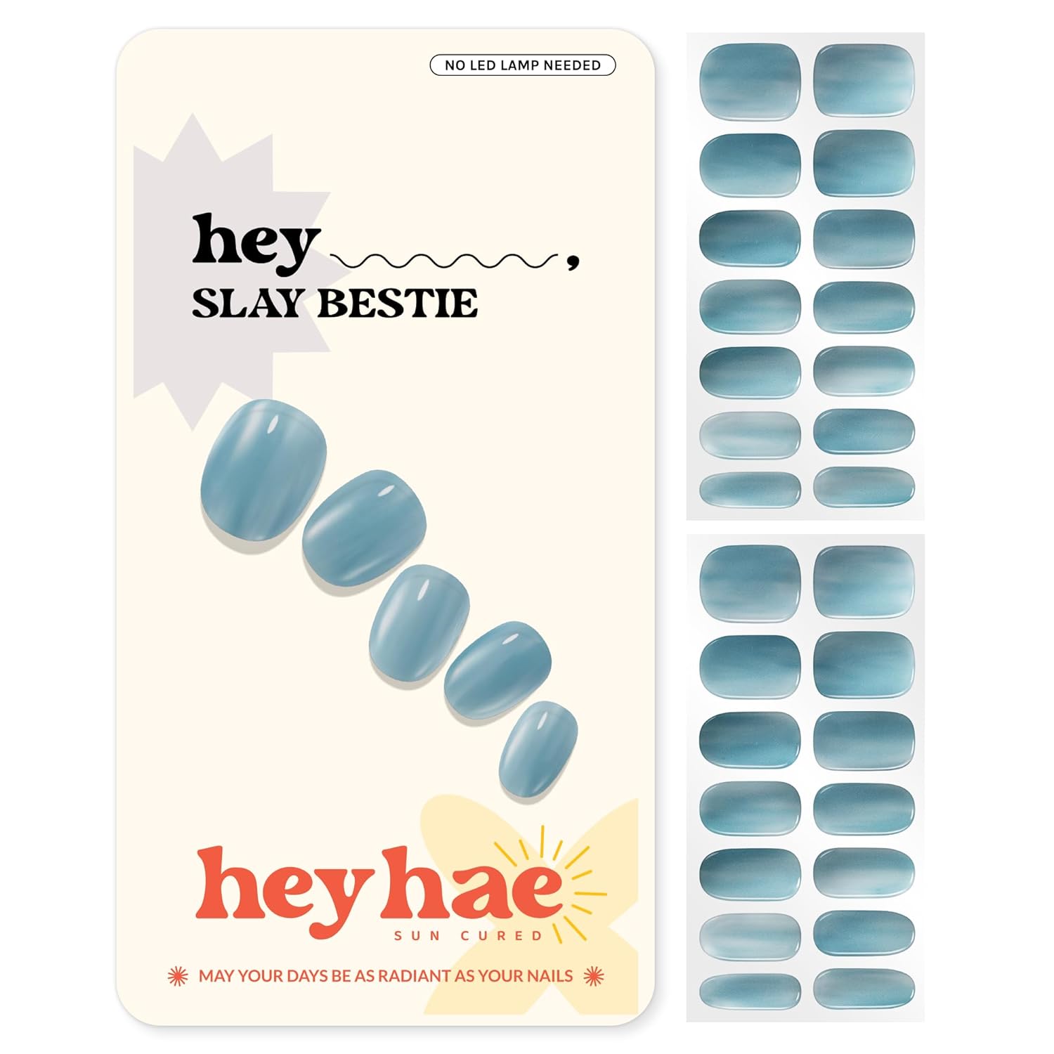 Heyhae Semi Cured Gel Nail Strips | No LED Lamp Needed | Solid. Pink. Spring | Easy Apply & Remove. Salon Quality | Includes 28 Strips. 1 Prep Pads. Nail File & Wooden stick - Hey. Strawberry Picking? : Beauty & Personal Care