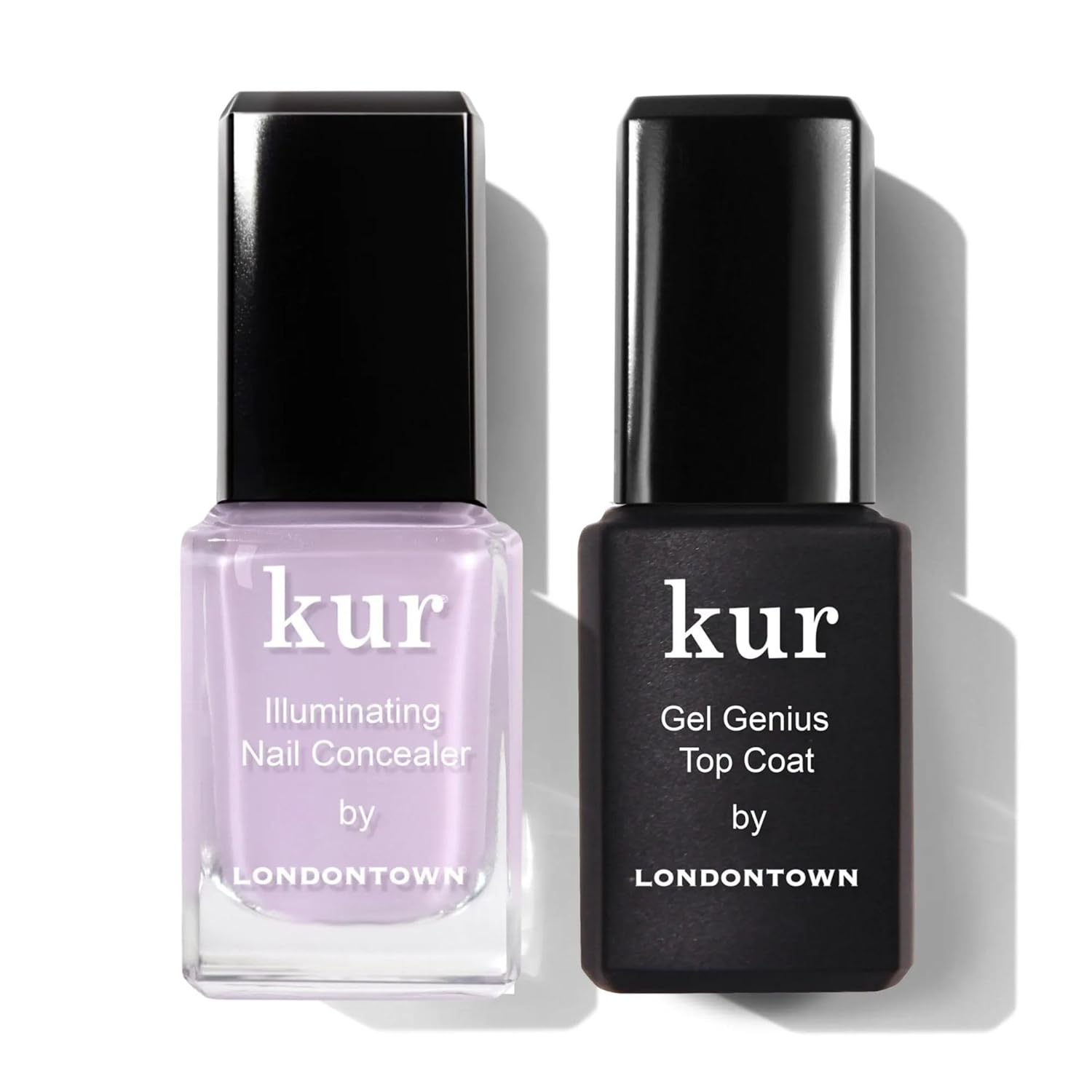 LONDONTOWN kur Pink Nail Conceal & Go Duo Set | Includes Pink Nail Illuminating Concealer and Gel Genius Top Coat. 2 Piece Set : Beauty & Personal Care