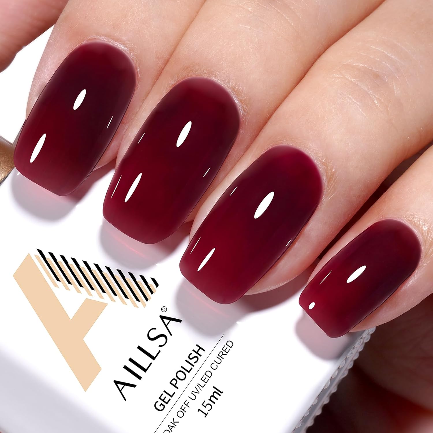 AILLSA Milky Pink Nude Gel Nail Polish. 15ml Translucent Soak Off UV LED Light Cure Gel Polish. Long Lasting for French Nail Art Salon DIY Manicure at Home : Beauty & Personal Care