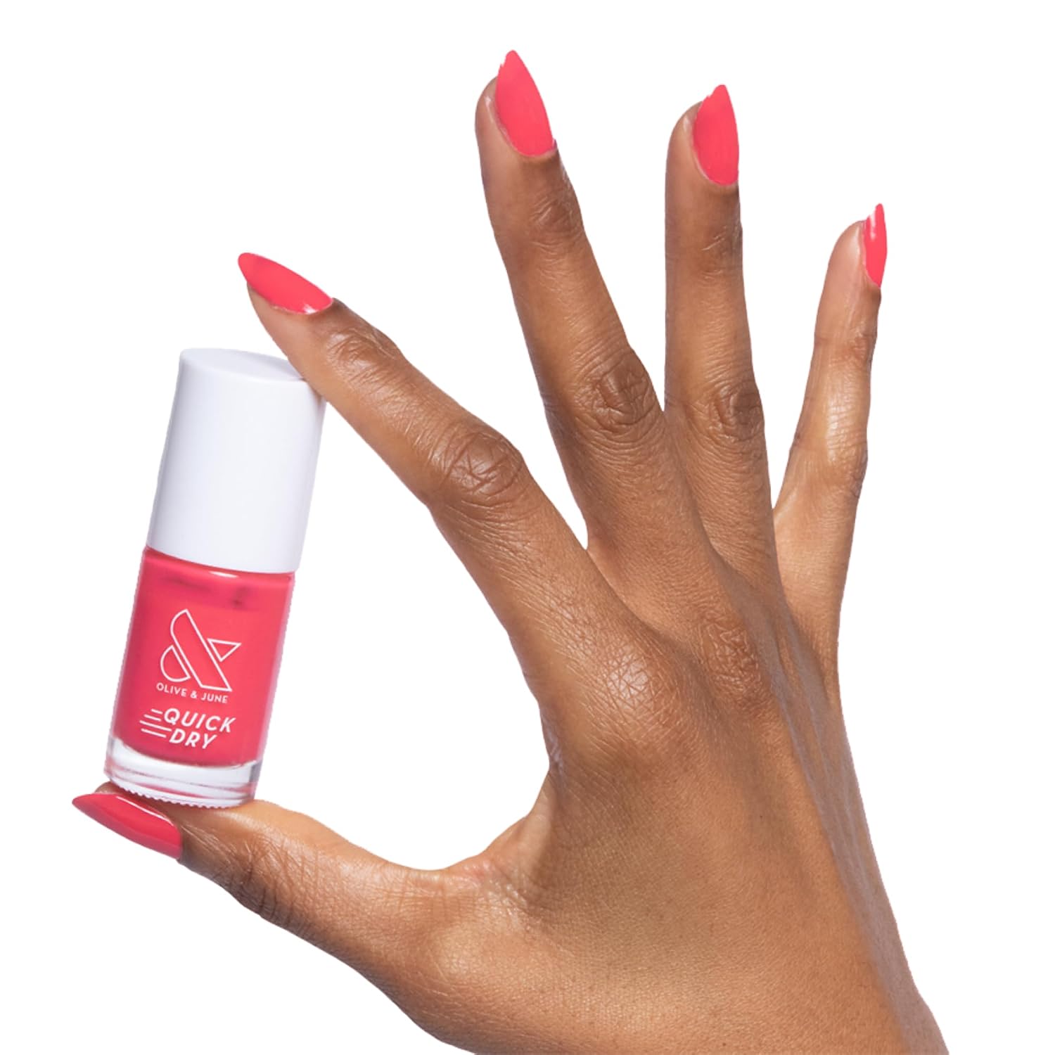 Olive & June Quick Dry Summer Nail Polish | Instant Fast-Drying Smudgeproof | 15-free Vegan Cruelty-Free | Lasts up to 5 Days | Salon-Quality Manicure Pedicure at Home | Swan Opaque White : Beauty & Personal Care
