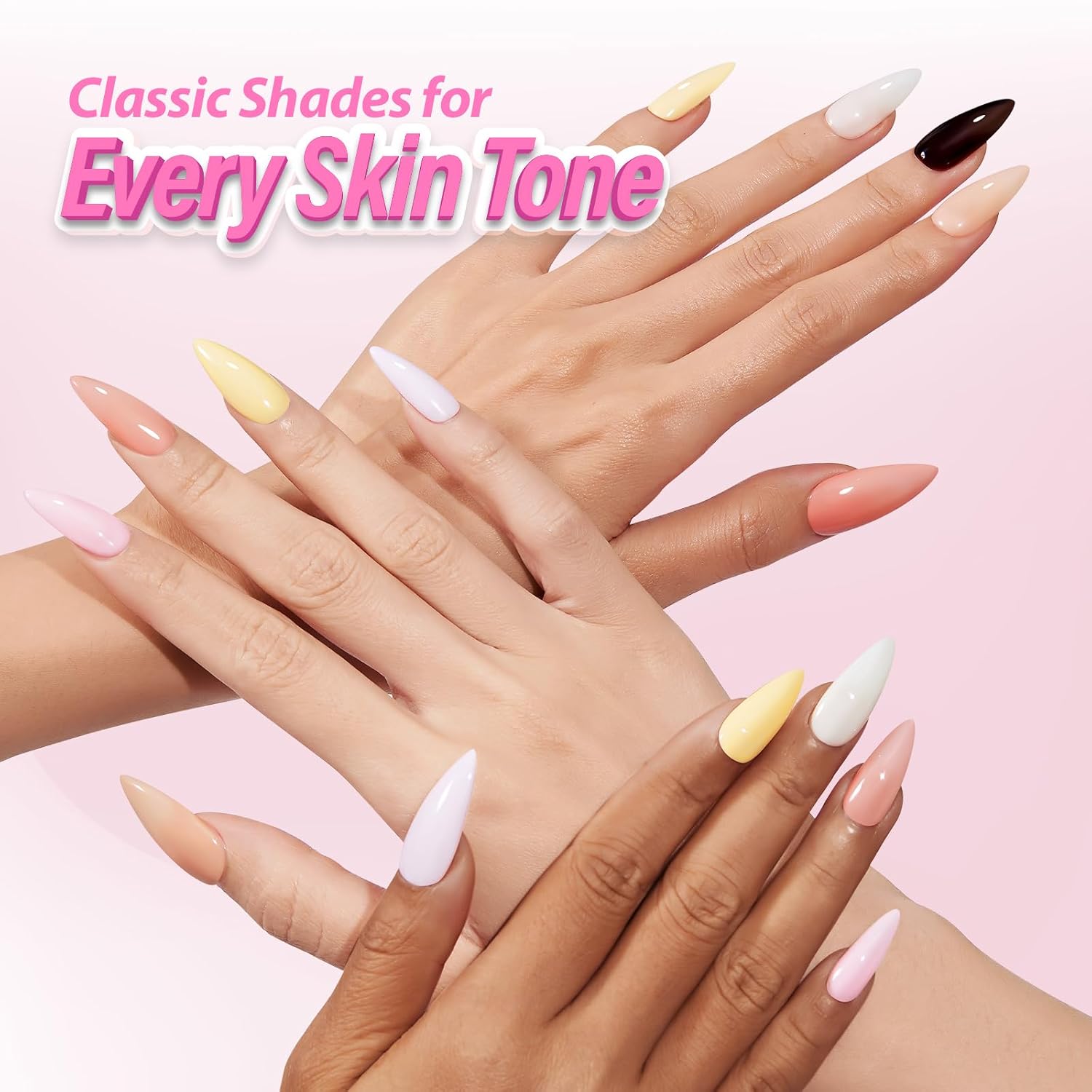 Makartt Milky Pink Gel Nail Polish: 15ML Hema-Free Jelly Baby Pink Nail Polish Sheer Translucent Effect Soak Off UV LED Nail Art Manicure DIY Home Salon Gift for Women : Beauty & Personal Care