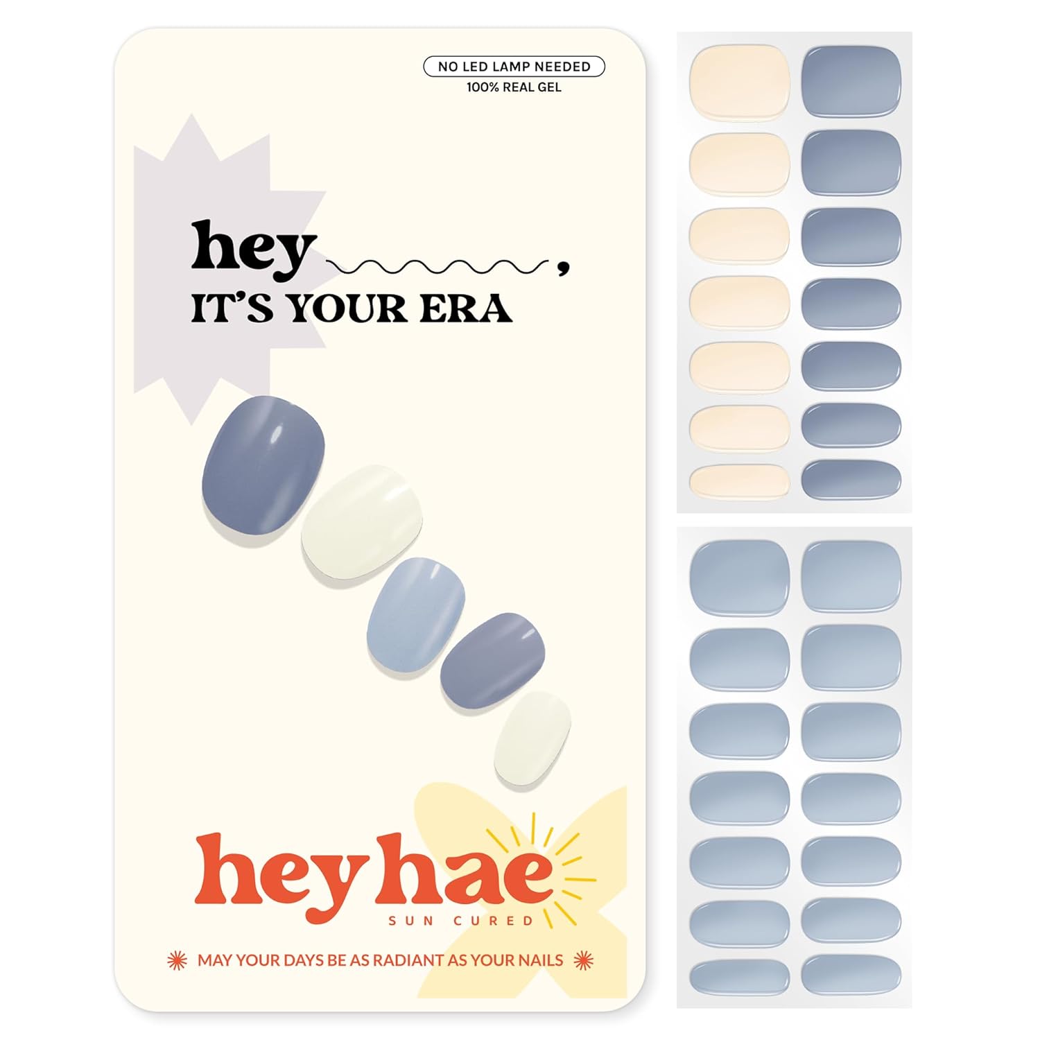 Heyhae Semi Cured Gel Nail Strips | No LED Lamp Needed | Solid. Pink. Spring | Easy Apply & Remove. Salon Quality | Includes 28 Strips. 1 Prep Pads. Nail File & Wooden stick - Hey. Strawberry Picking? : Beauty & Personal Care