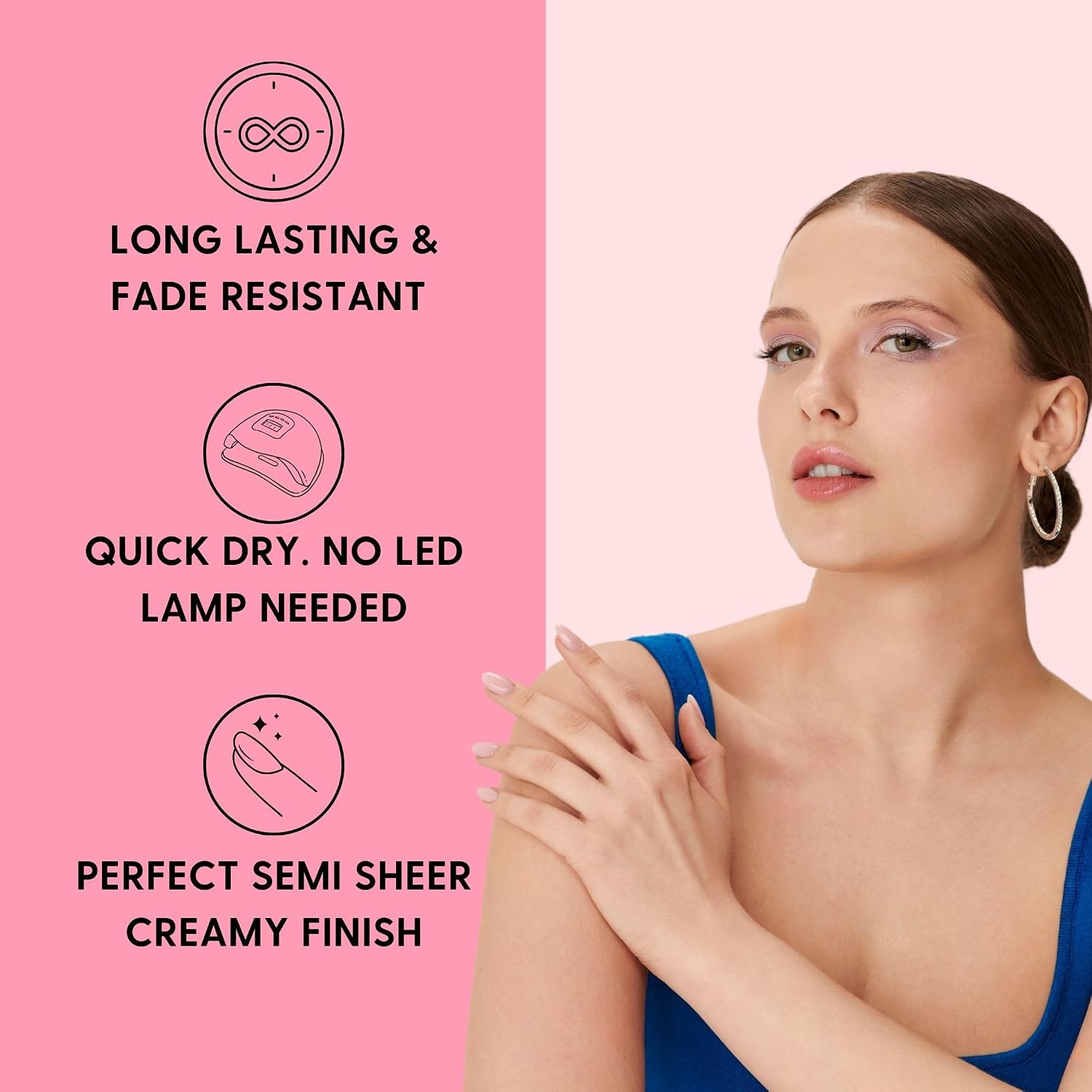 Orly French Manicure Colour | Chip-Resistant Nail Lacquer For Salon-Like Finish | Long-Lasting & Fade Resistant | Quick Dry Formula (Rose-Colored Glasses. 18ML) : Nail Polish : Beauty & Personal Care