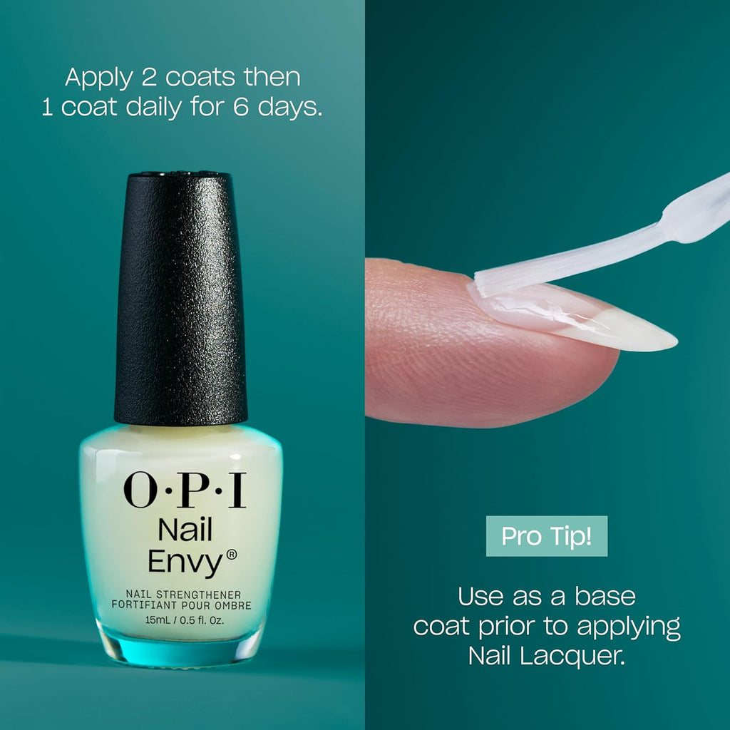OPI Nail Envy Nail Strengthener Clear | Strengthening Nail Polish Treatment | For Weak & Thin Nails : Beauty & Personal Care