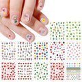 JMEOWIO 14 Sheets Cute Nail Stickers for Kids Nail Art Stickers Decals Self-Adhesive Pegatinas Uñas Rainbow Flower Fruit Nail Supplies Nail Art Design Decoration Accessories : Beauty & Personal Care