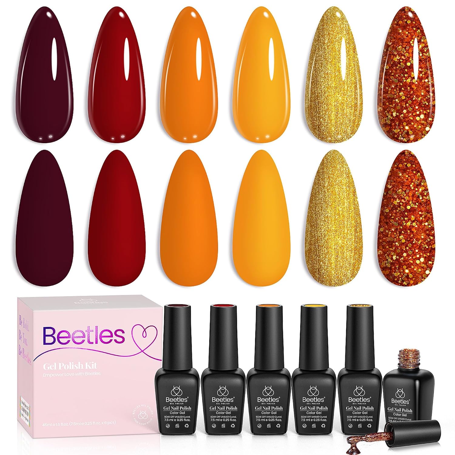 beetles Gel Polish Whispers of Love Jelly Gel Nail Polish Set - 6 Colors Milky White Nude Pink Neutral Sheer Translucent Soak Off UV Gel Nail Kit. Nail Concealer for Salon DIY Manicure Gift Women : Beauty & Personal Care