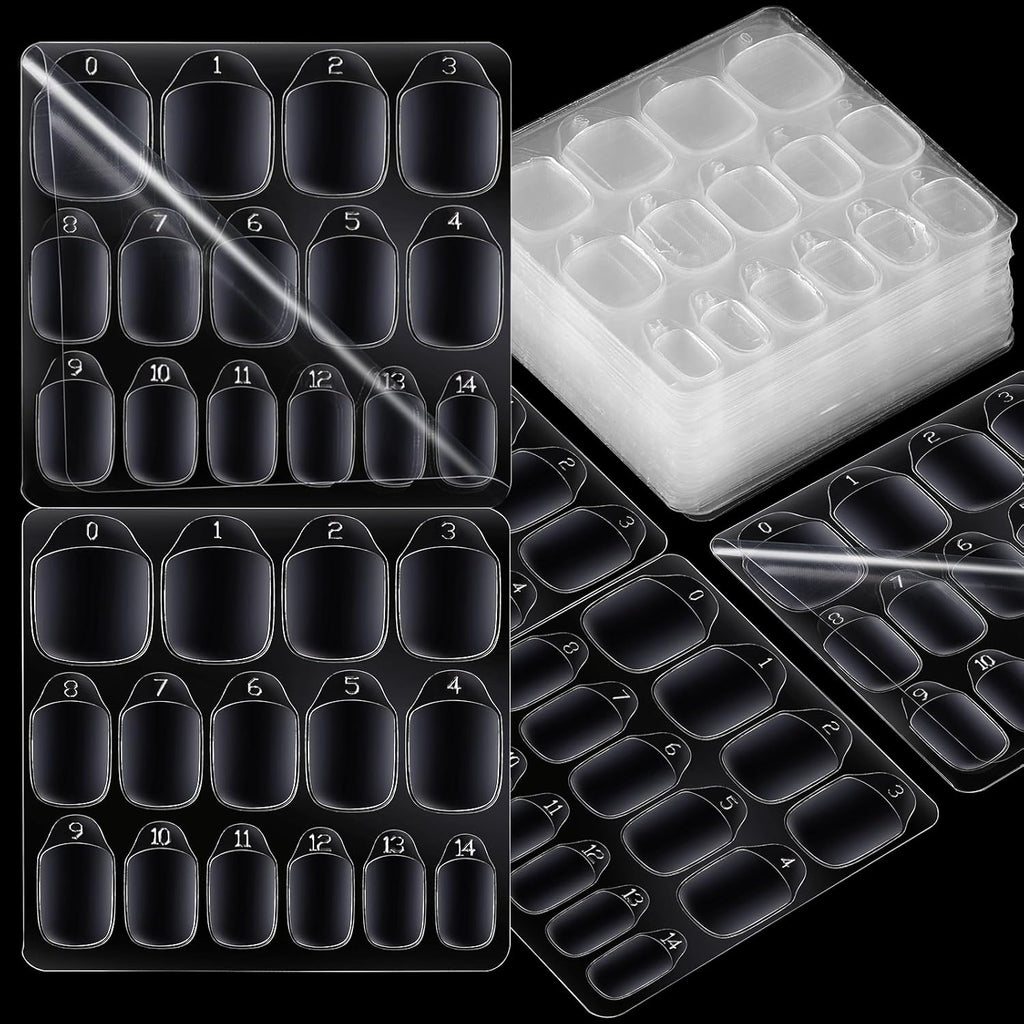 Teenitor 600pcs Press on Nail Adhesive Tabs. 15 Sizes of Nail Stickers for Press ons. Press on Nails Glue Stickers Press on Nail Sticky Tabs. Clear/Yellow : Beauty & Personal Care