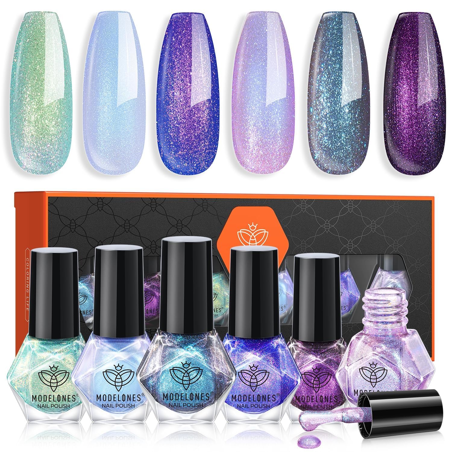 modelones Nail Polish Set 6 Colors Nude Nail Polish Jelly Set Red Pink Quick Dry Spring Summer Nail Polish 5ml (Sheer Nude Set) : Beauty & Personal Care