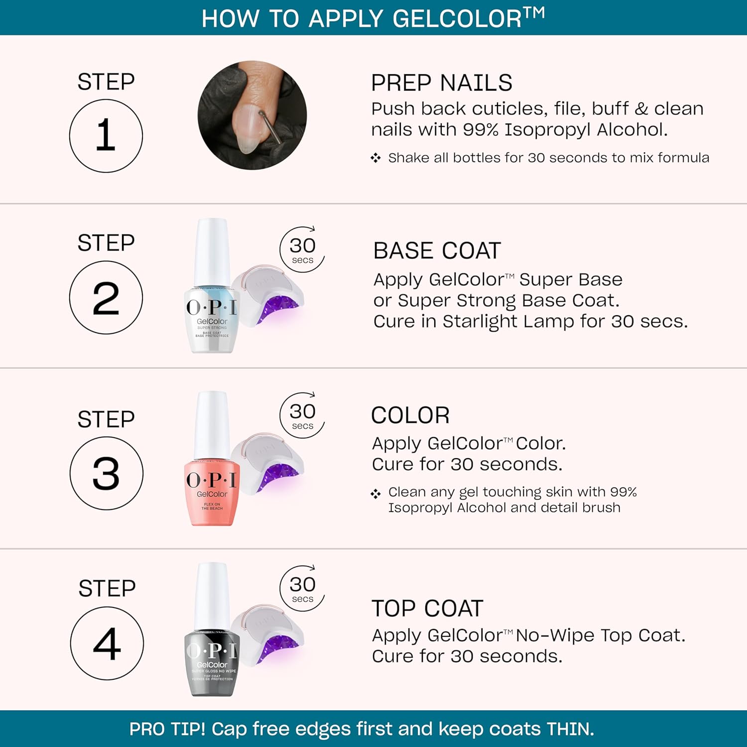 OPI GelColor Bubble Bath | Sheer Nude Pink Crème LED Cure Gel Nail Polish | Salon-Quality Shine. Long-Lasting Wear | Vegan & HEMA Free | 0.5 Fl Oz : Everything Else