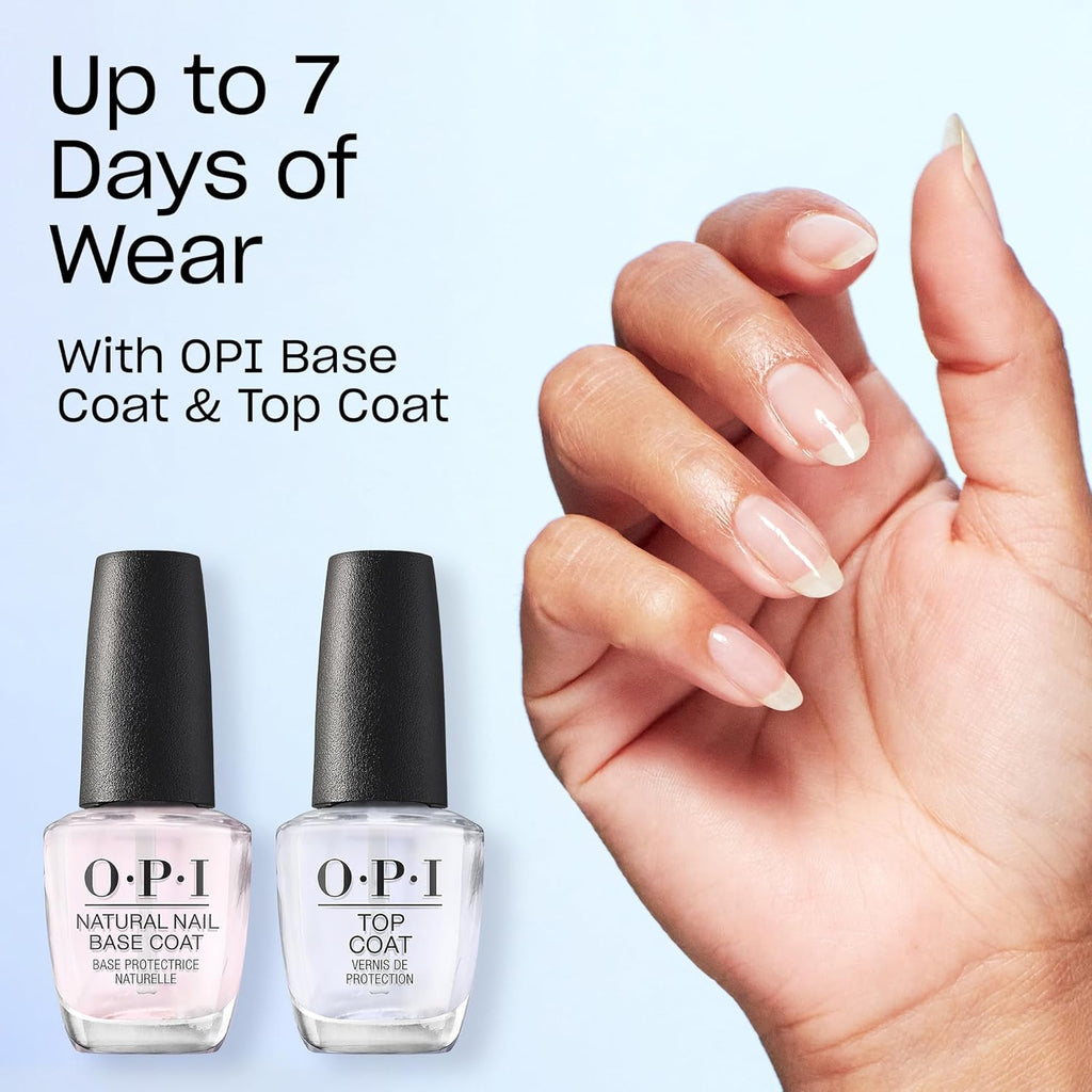 OPI Nail Lacquer Bubble Bath | Sheer Nude Pink Crème Chip Resistant Nail Polish | Fast Drying. Streak Free