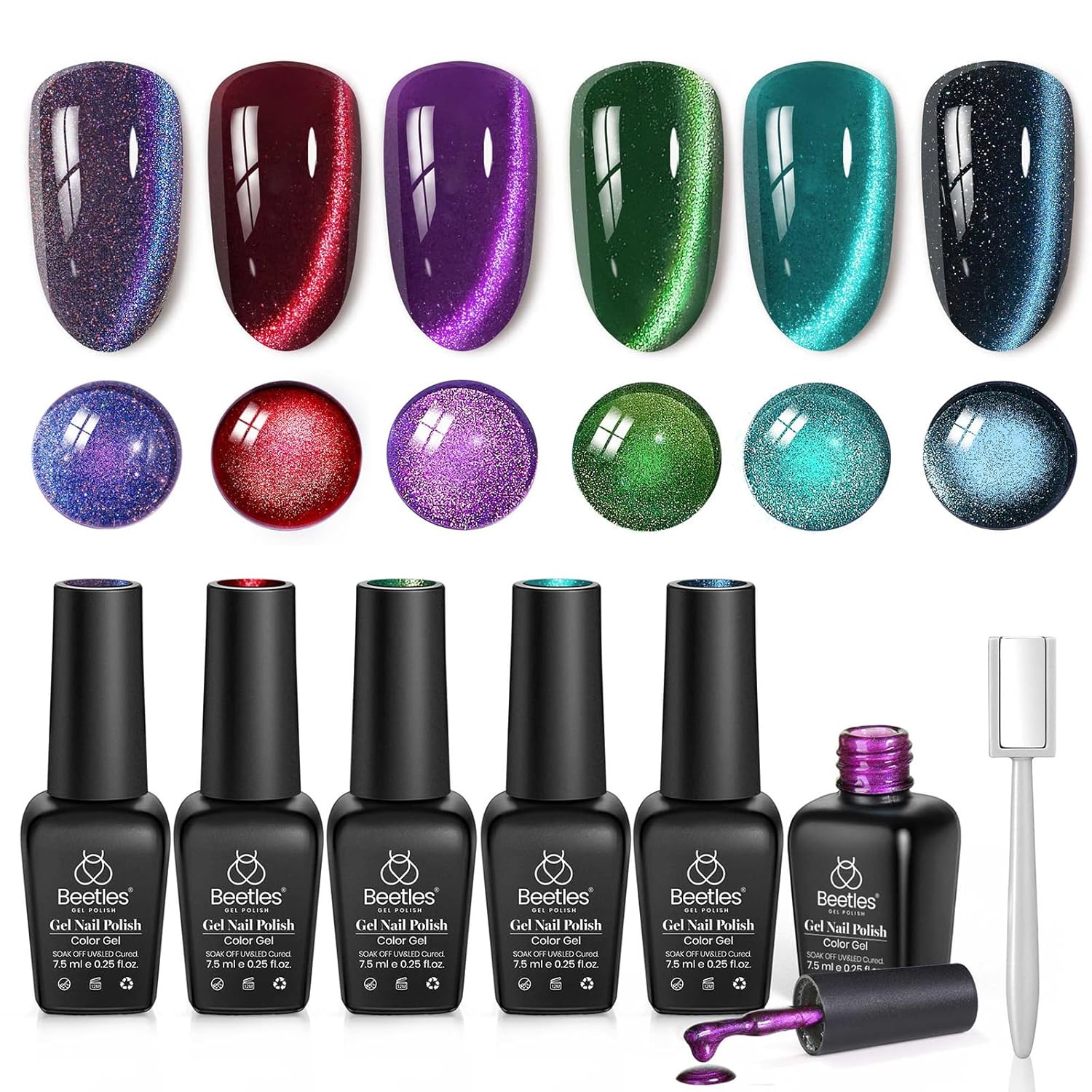 Beetles Nude Gel Nail Polish Set - 6 Colors Nude Pink Brown Neutral Jelly Gel Polish Kit Sheer Translucent Effect Soak Off UV Nail Art Design Drunken Rose Collection Manicure Gift for Women : Beauty & Personal Care