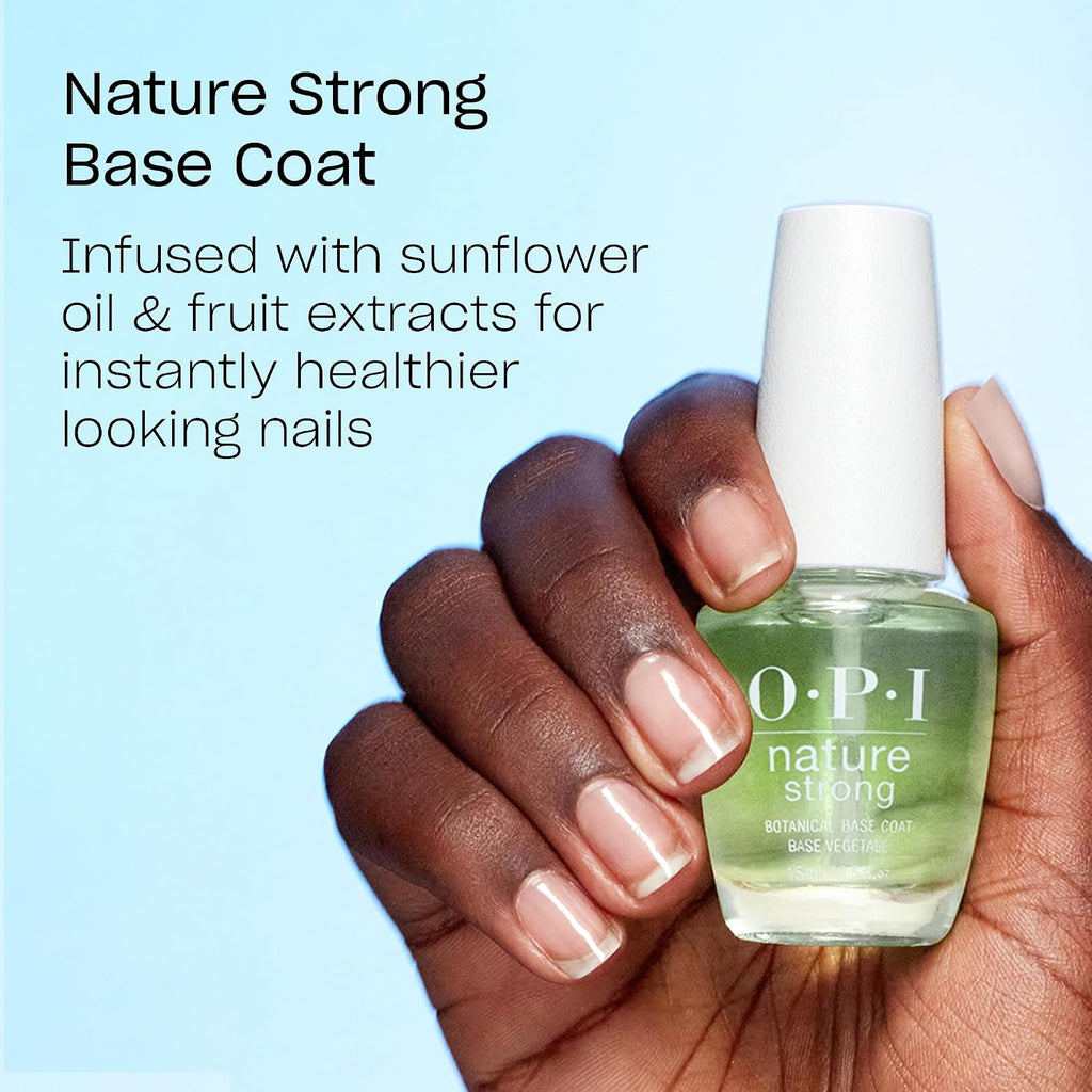 OPI Nature Strong For What It's Earth | Sheer Soft Pink Crème Natural Origin Nail Polish | Plant Based. Vegan. Cruelty Free