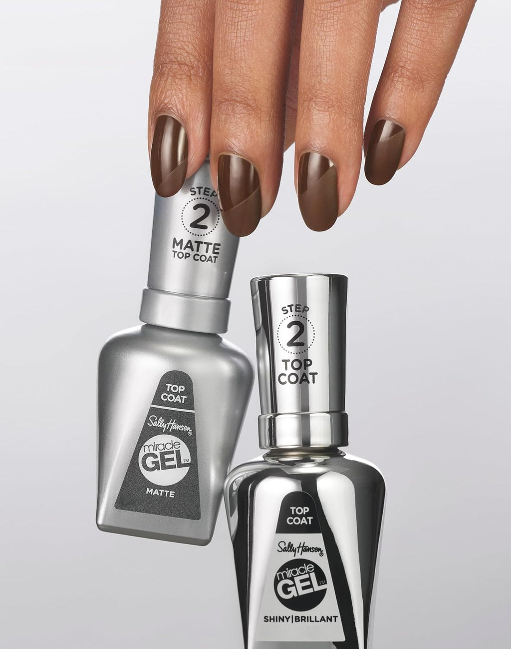 Sally Hansen Miracle Gel™. Shiny Top Coat. Long Lasting. Gel-Like Formula. No UV Lamp Needed. Clear Nail Polish : Beauty & Personal Care