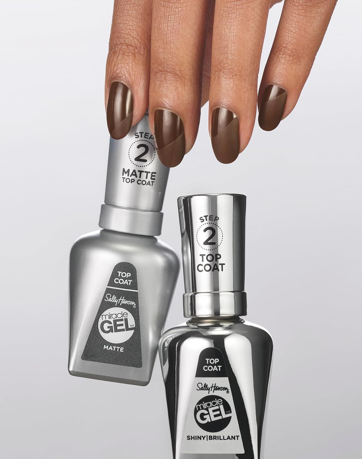 Sally Hansen Miracle Gel™. Shiny Top Coat. Long Lasting. Gel-Like Formula. No UV Lamp Needed. Clear Nail Polish : Beauty & Personal Care